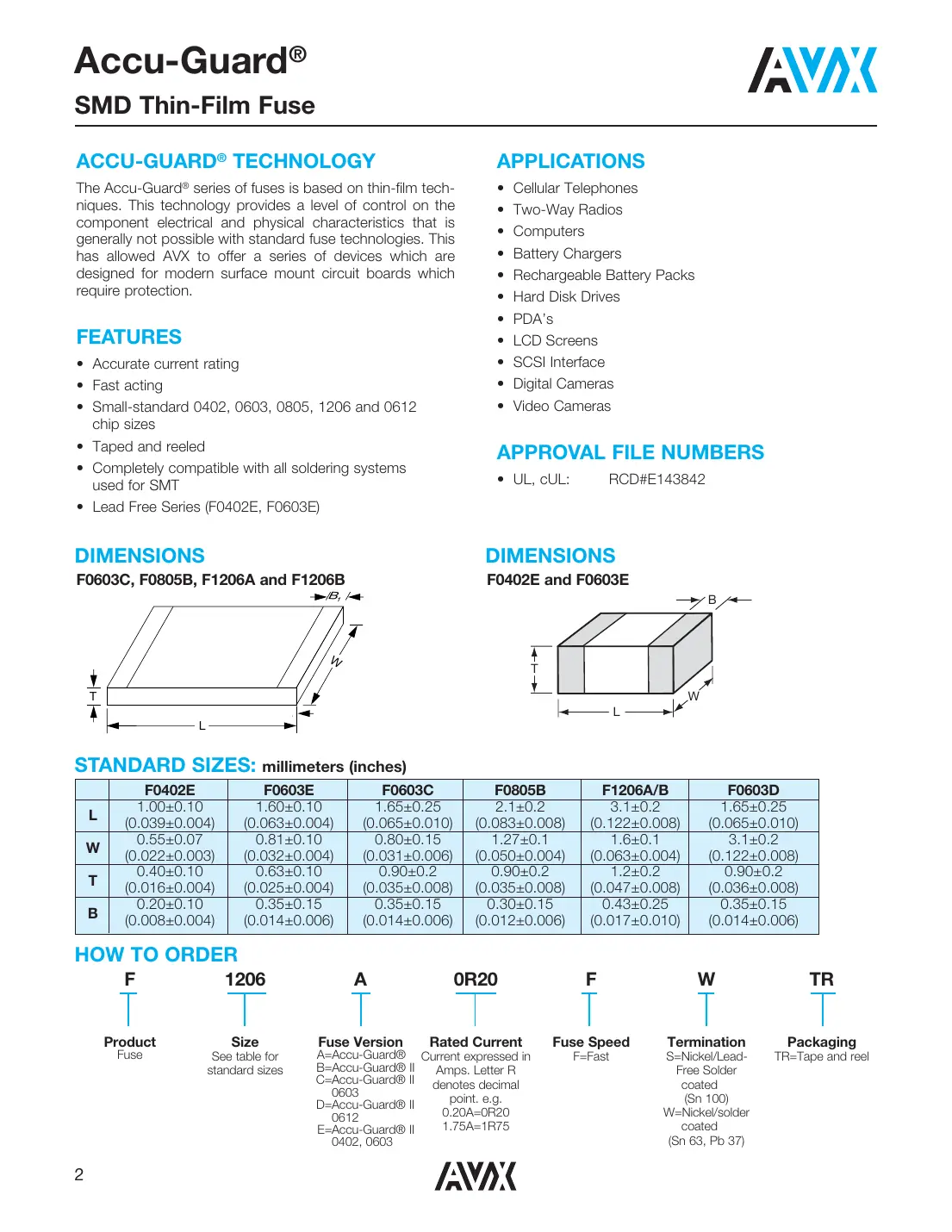 f0402e Datasheet Page 1