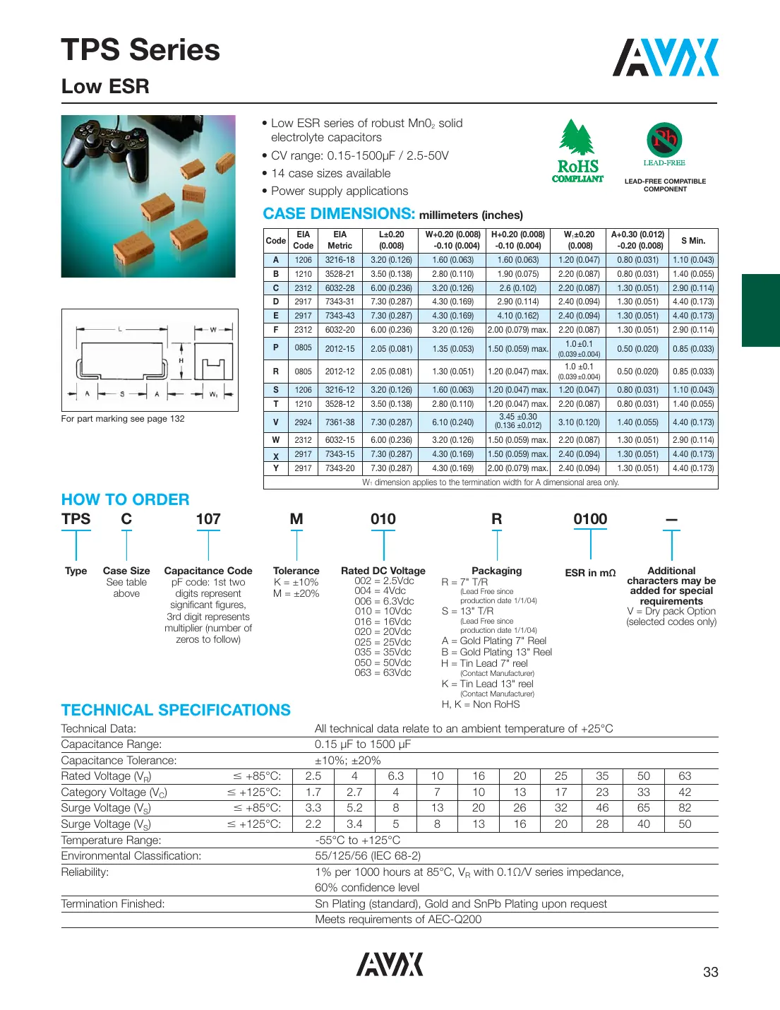 tpsc107k002r0100v Datasheet Page 1