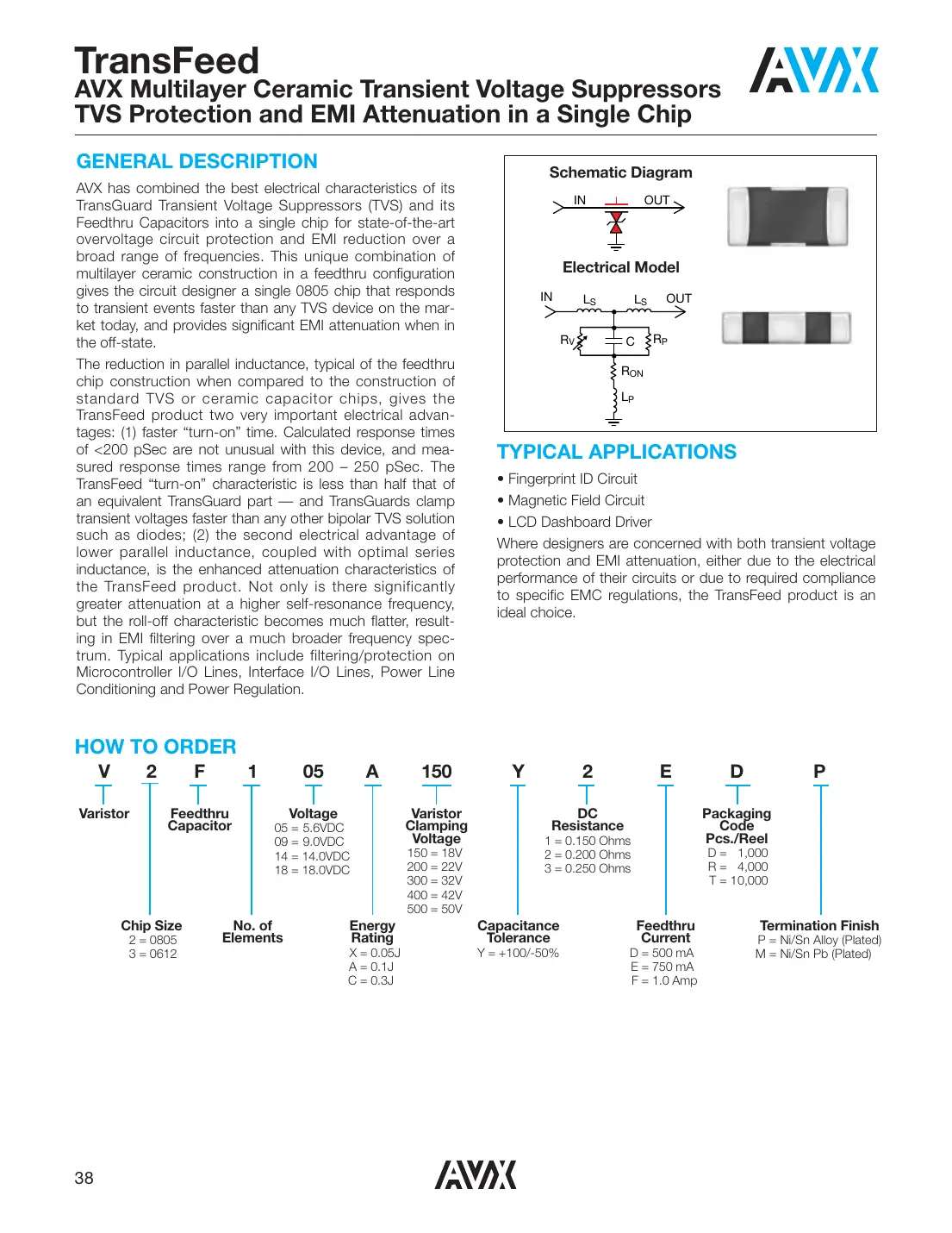 v2f105a150y2edp Datasheet Page 1
