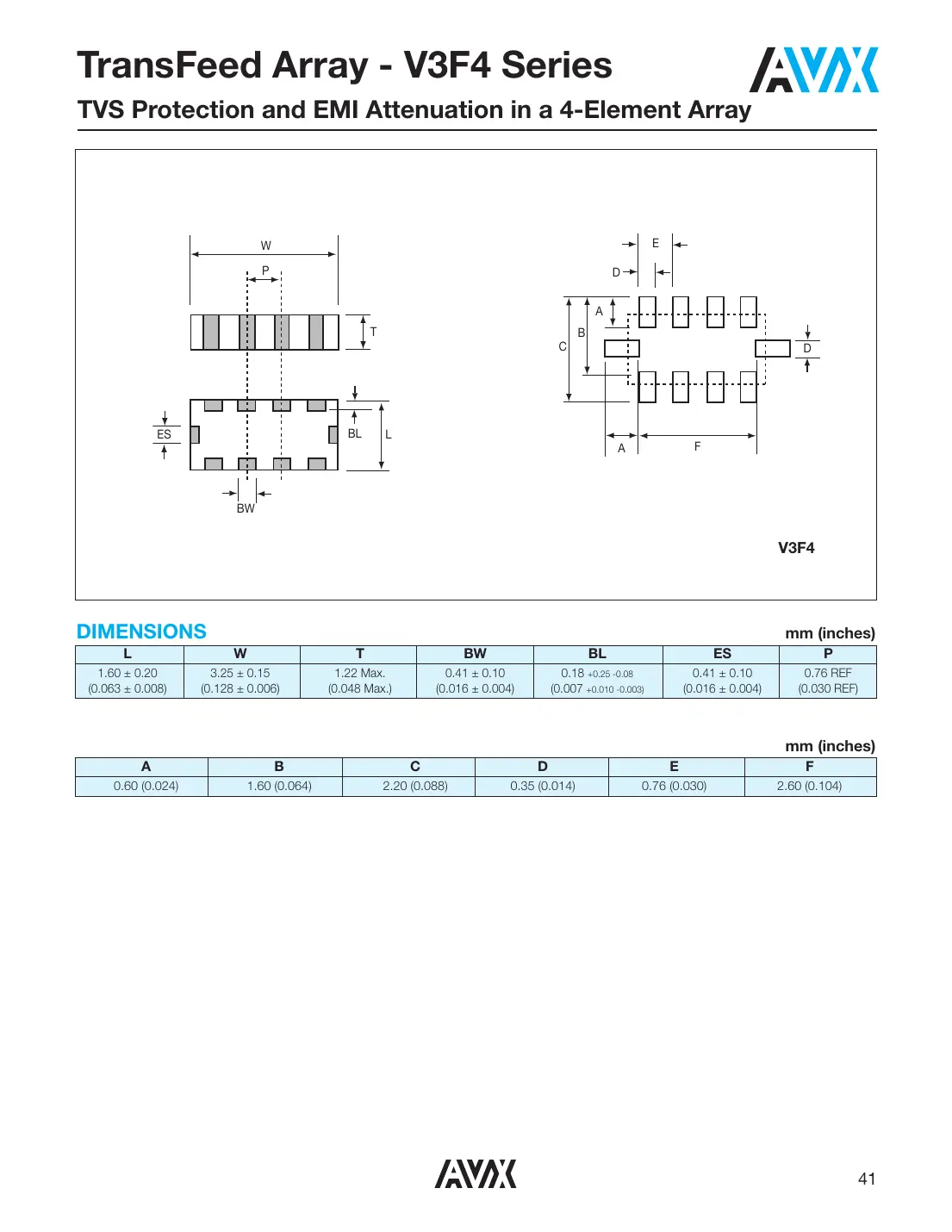 v2f105a150y2edp Datasheet Page 4