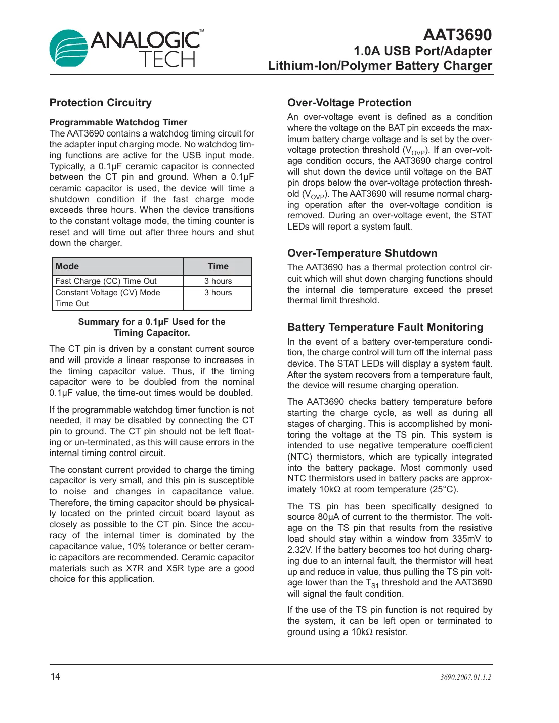 aat3690 Datasheet Page 14