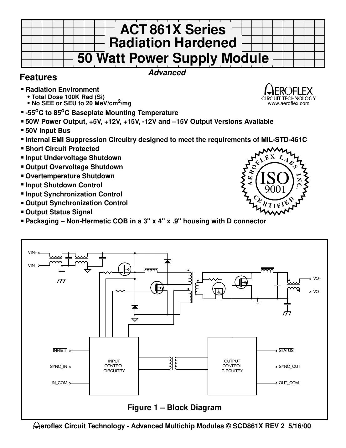 act861x Datasheet Page 1