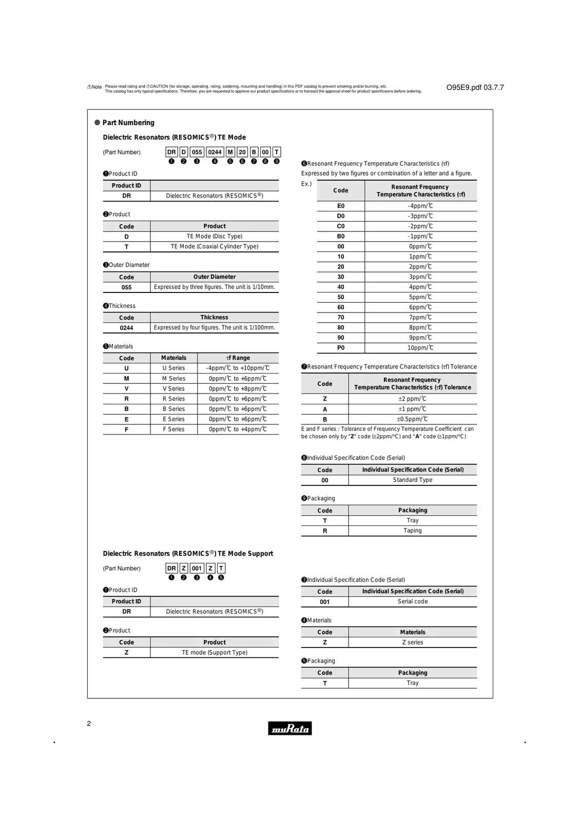 drd1170518b20b00t Datasheet Page 3