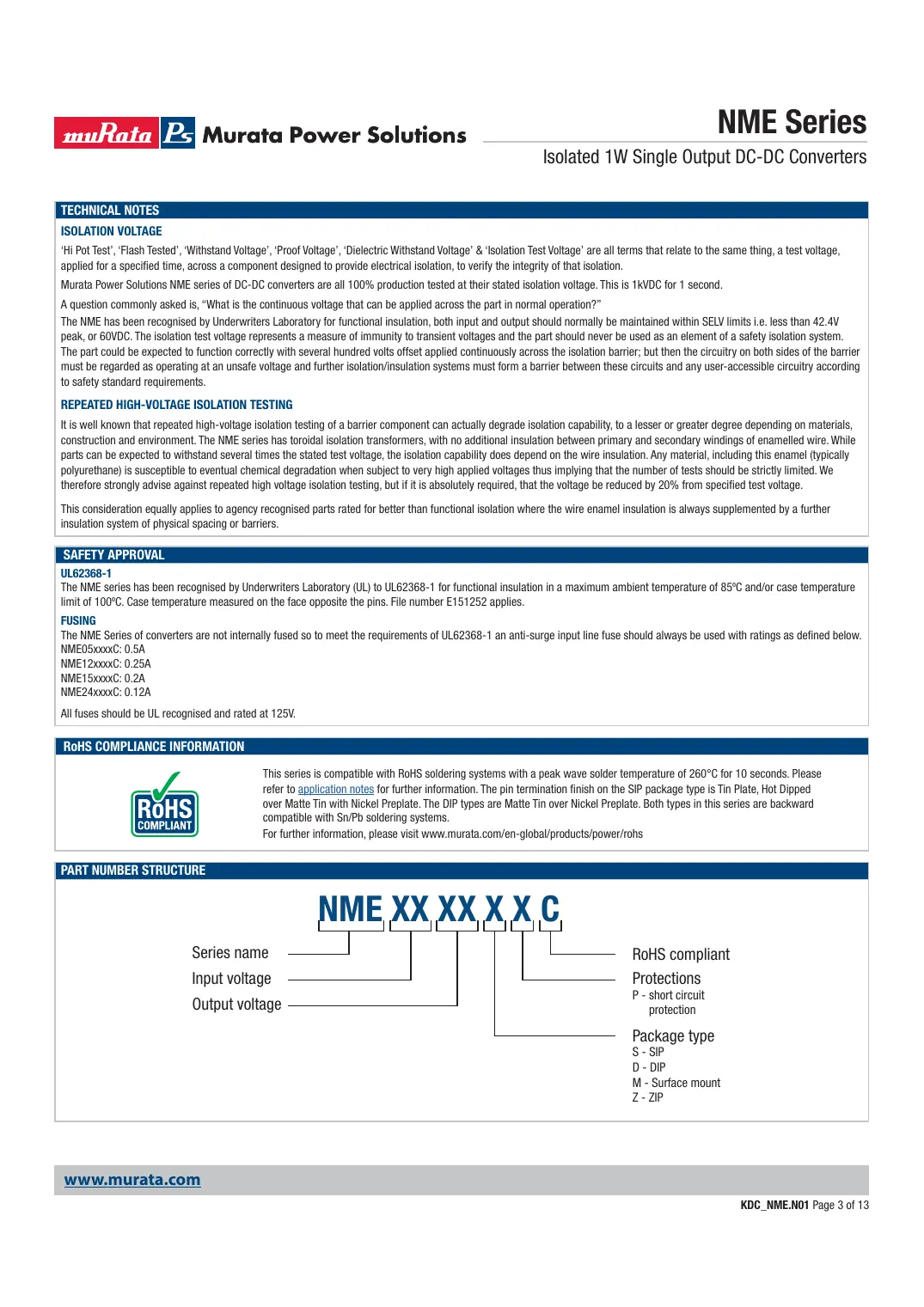 kdc-nme Datasheet Page 3