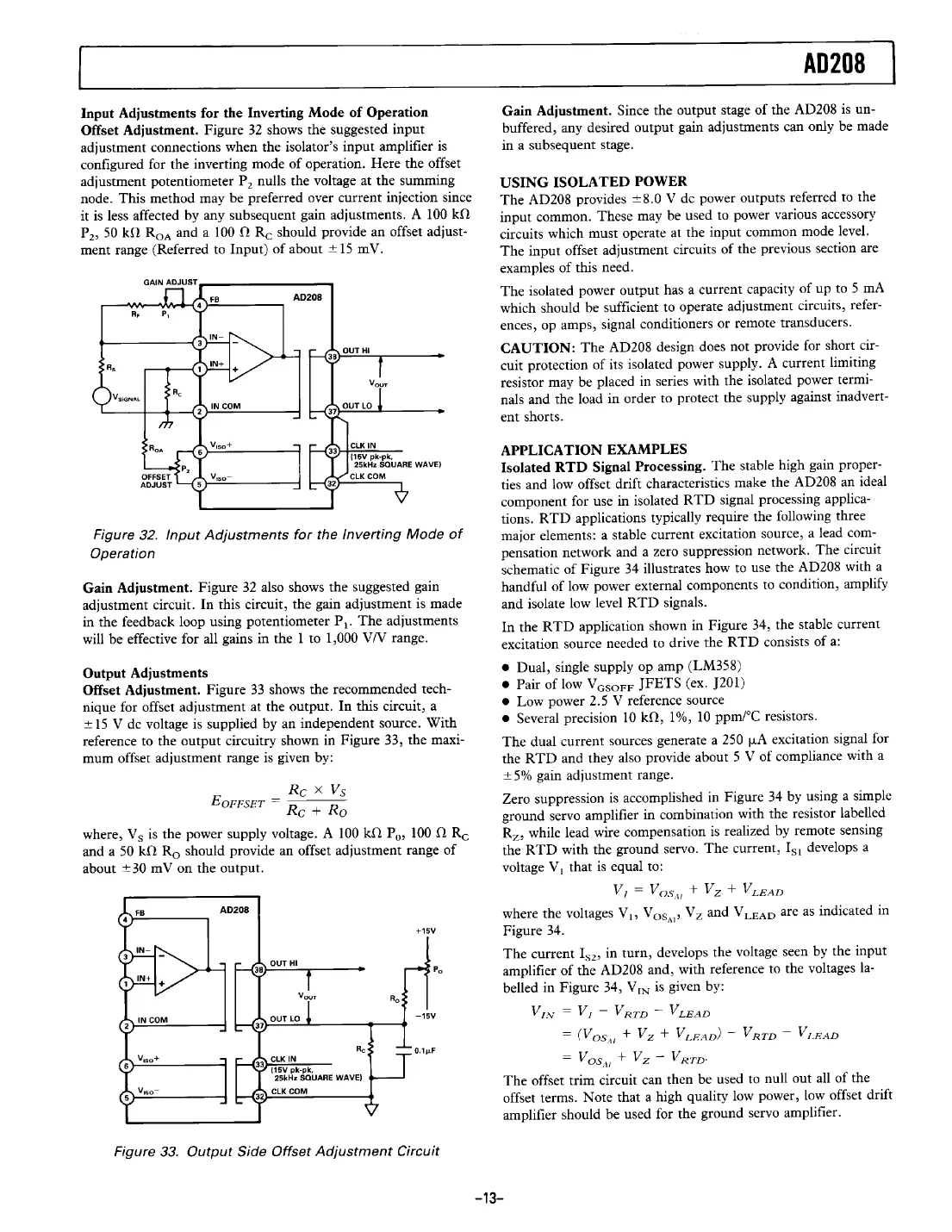 ad208 Datasheet Page 13