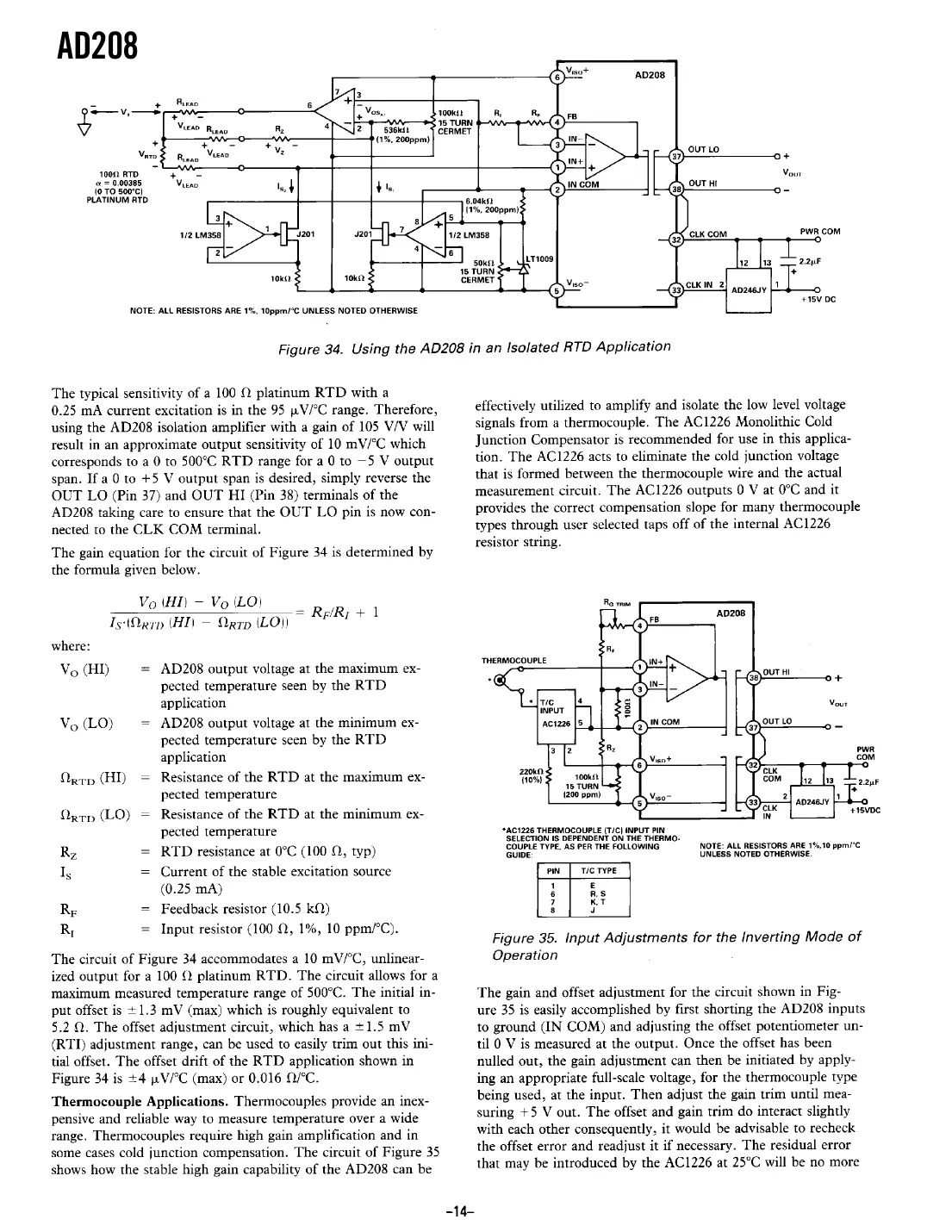 ad208 Datasheet Page 14