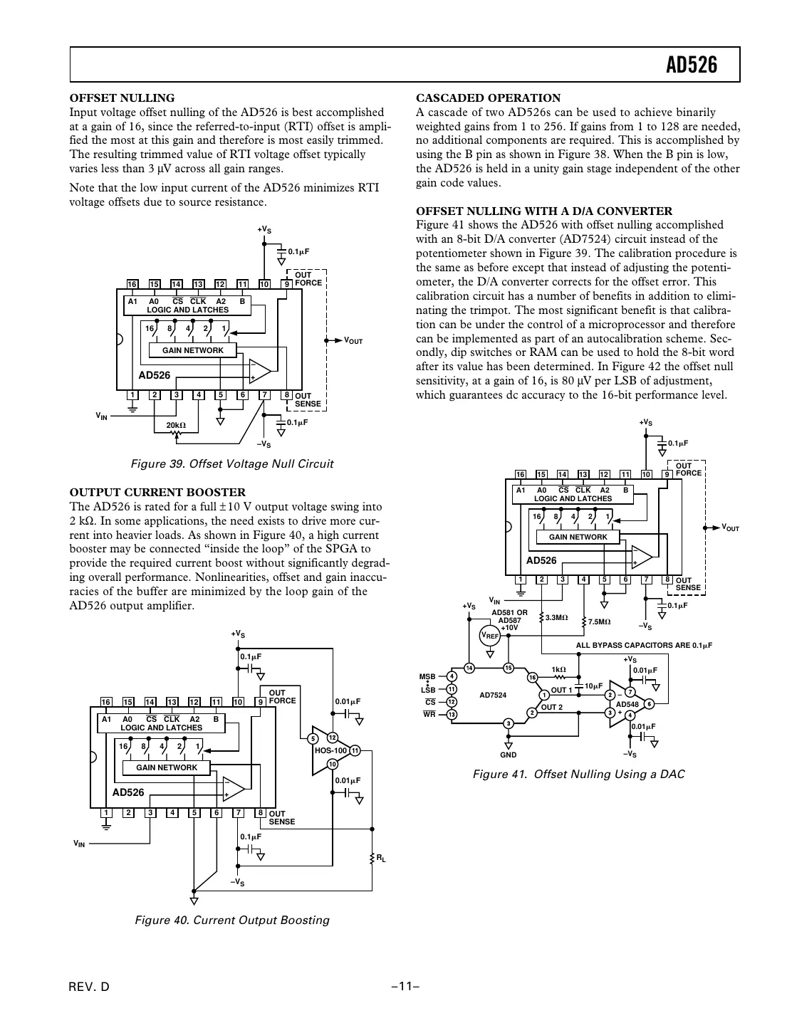 ad526 Datasheet Page 11