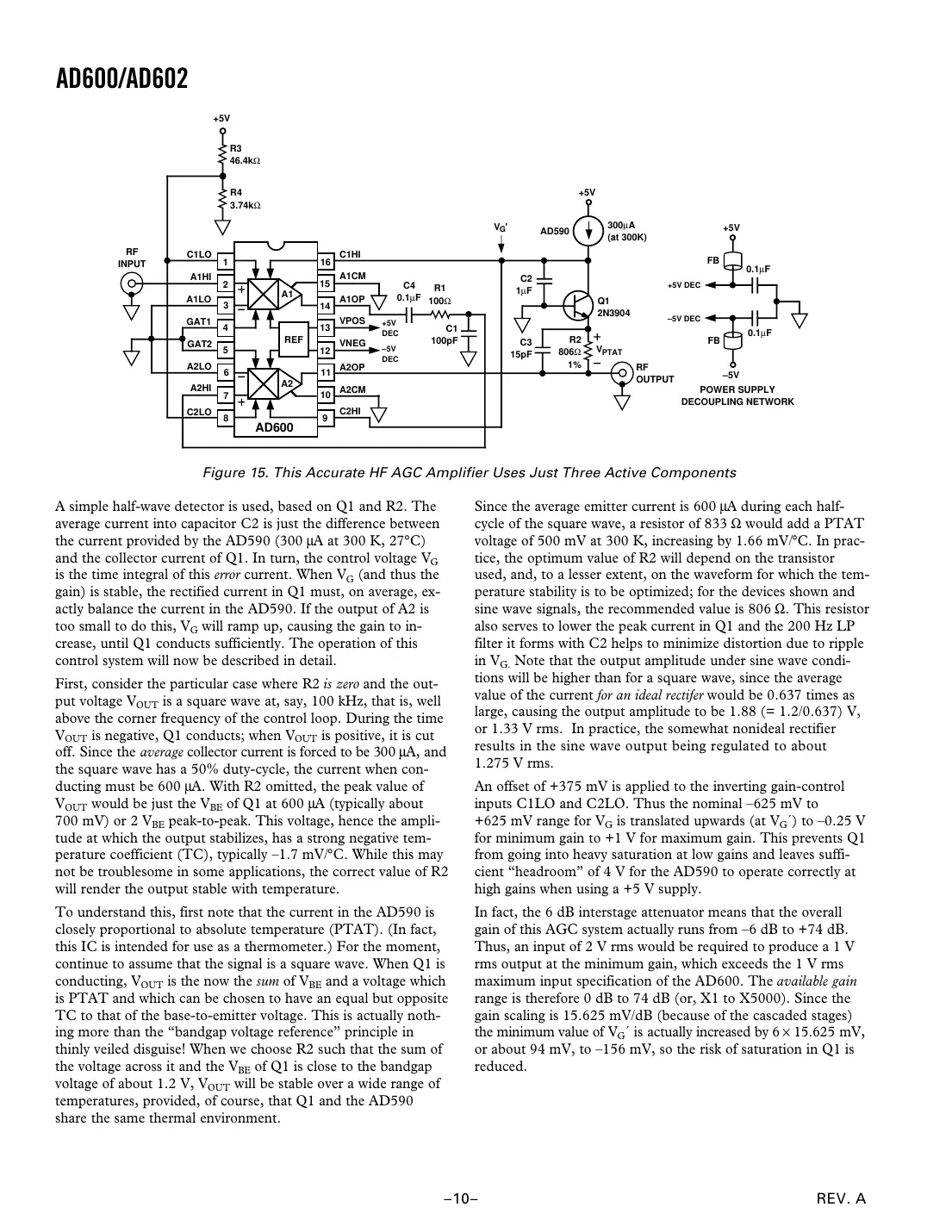 ad600 Datasheet Page 10