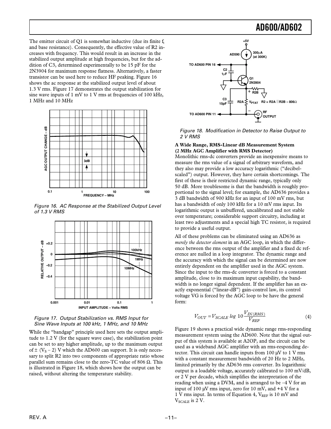 ad600 Datasheet Page 11