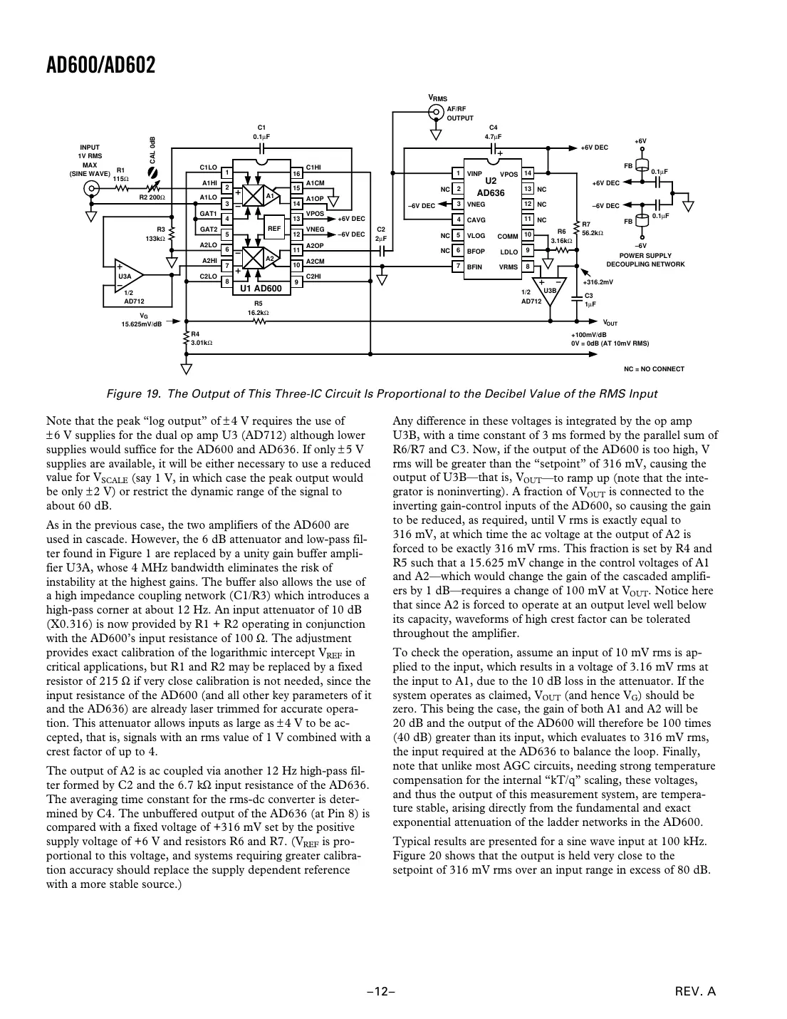 ad600 Datasheet Page 12