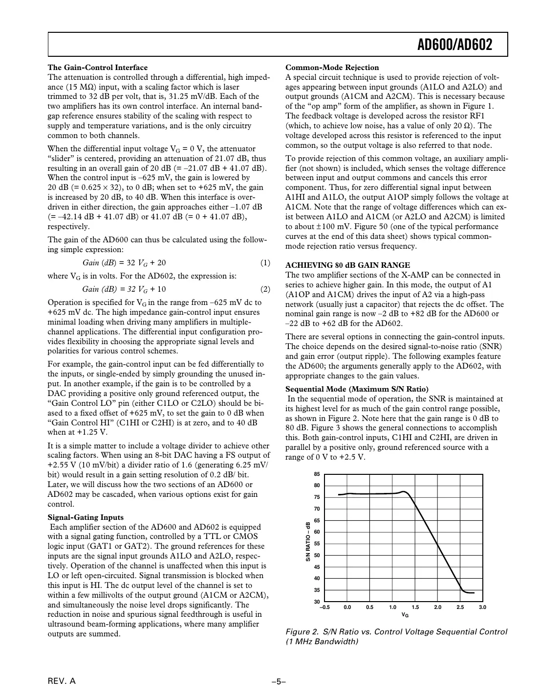 ad600 Datasheet Page 5