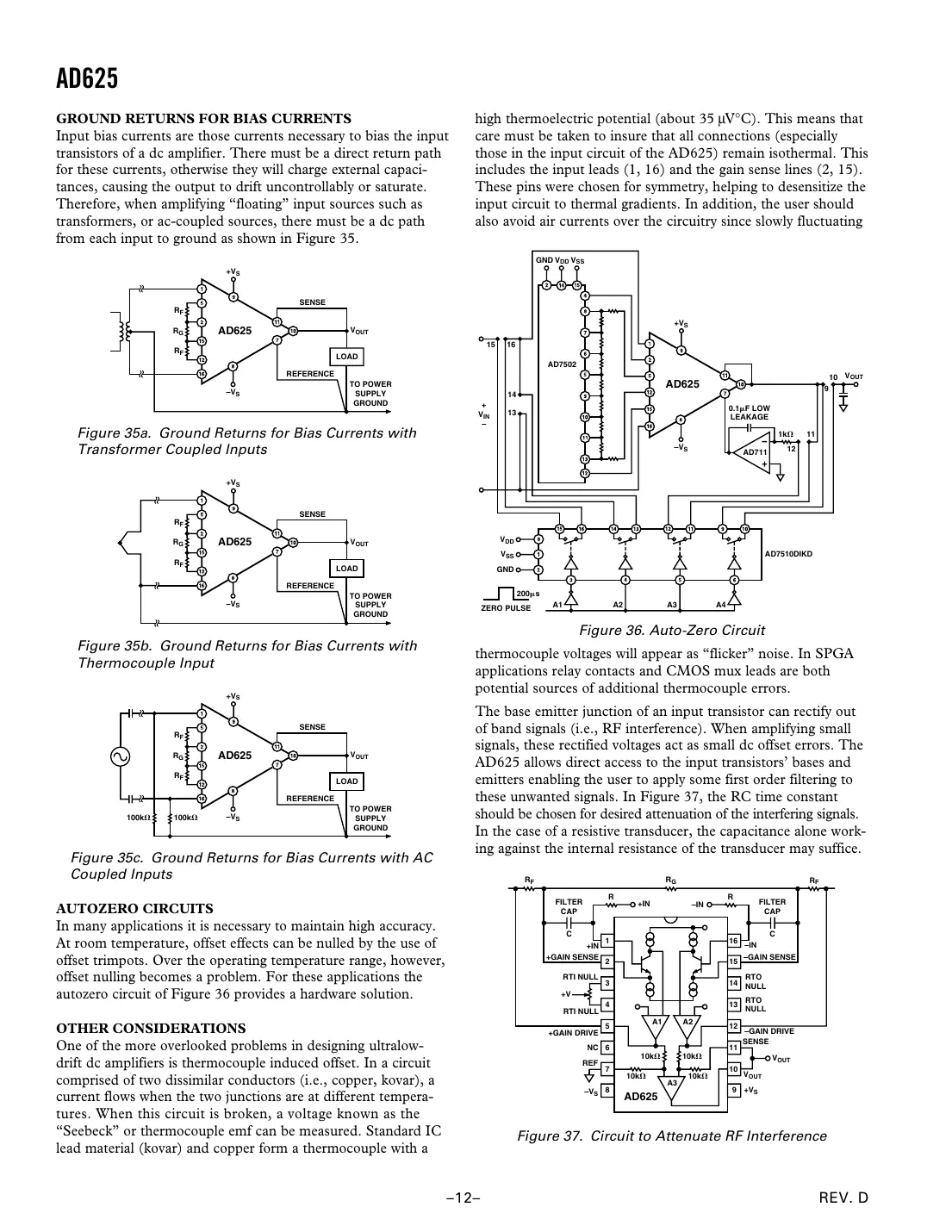 ad625 Datasheet Page 12
