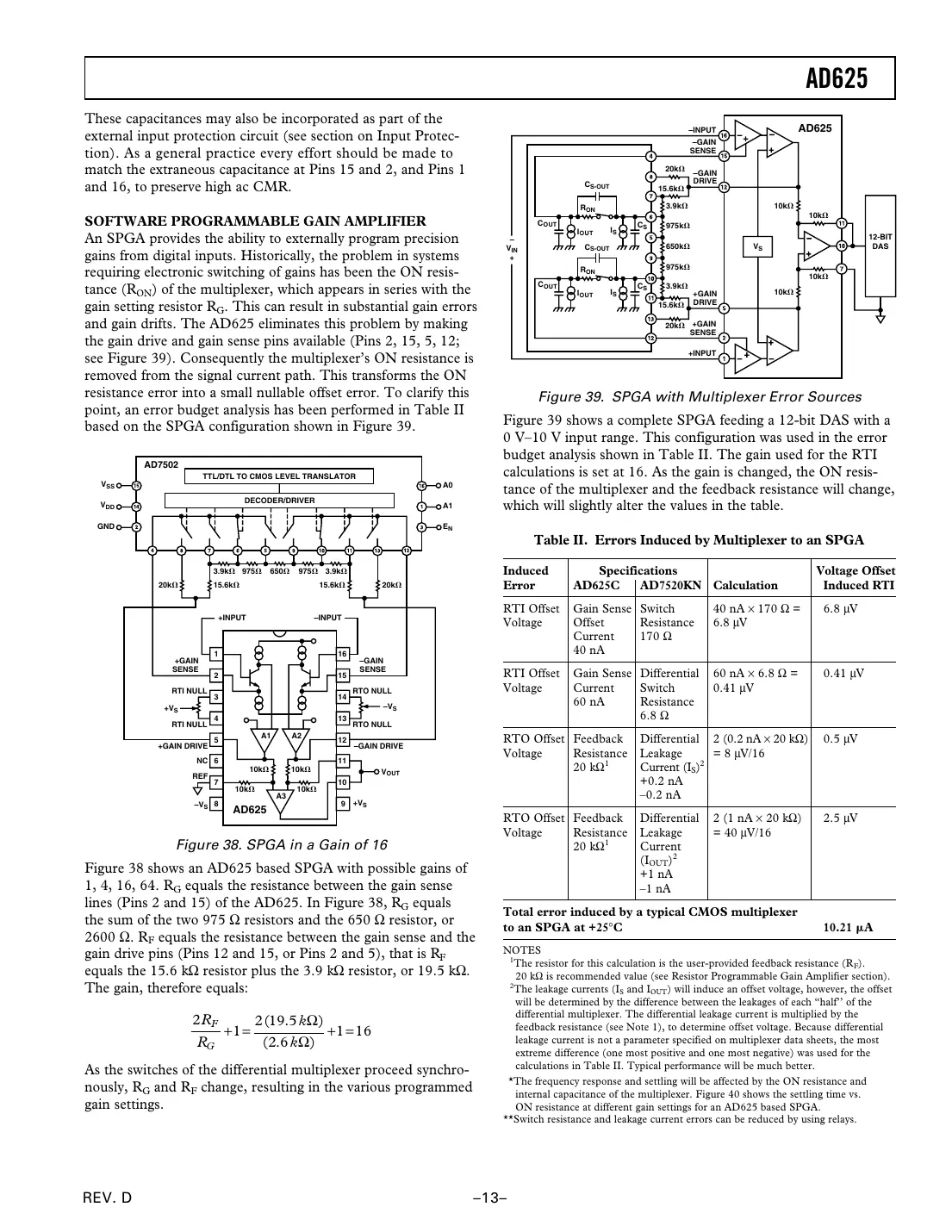 ad625 Datasheet Page 13