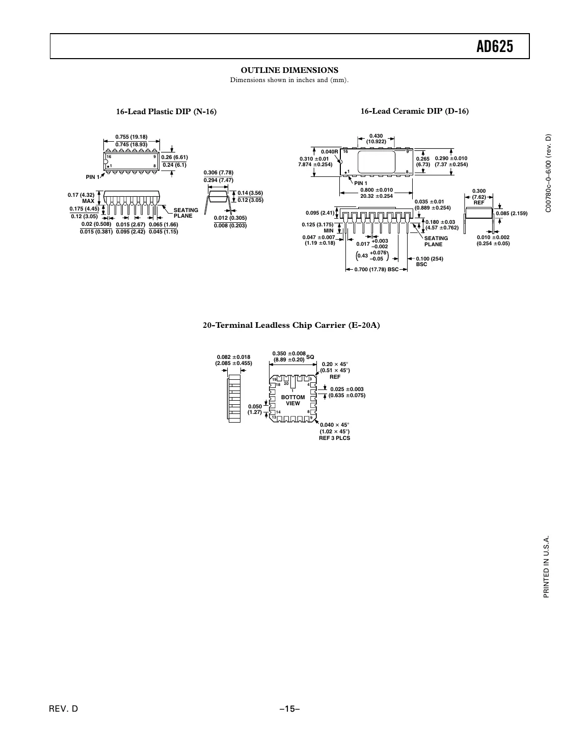 ad625 Datasheet Page 15