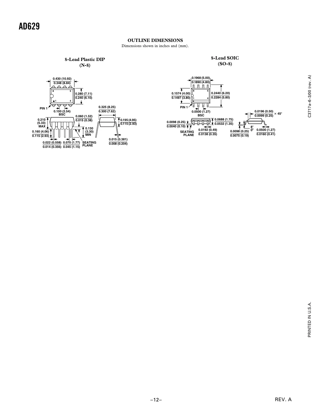 ad629 Datasheet Page 12