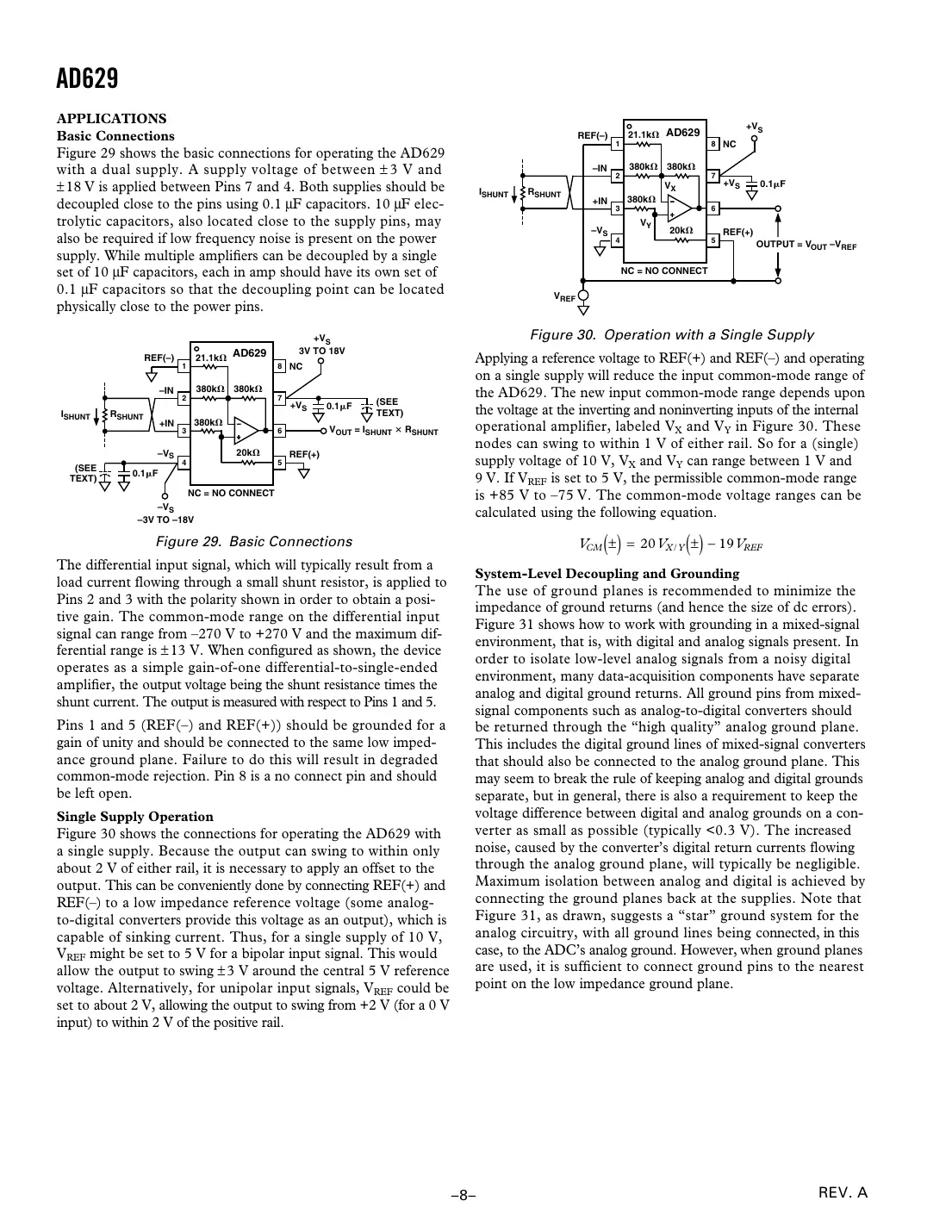 ad629 Datasheet Page 8