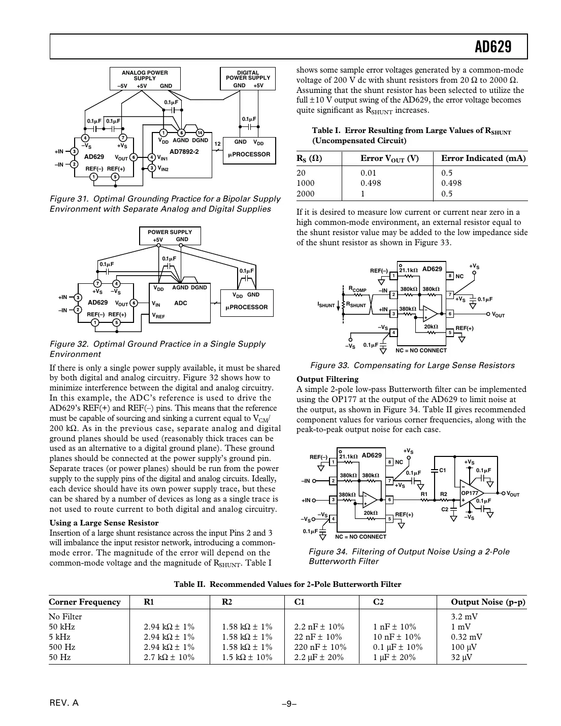 ad629 Datasheet Page 9