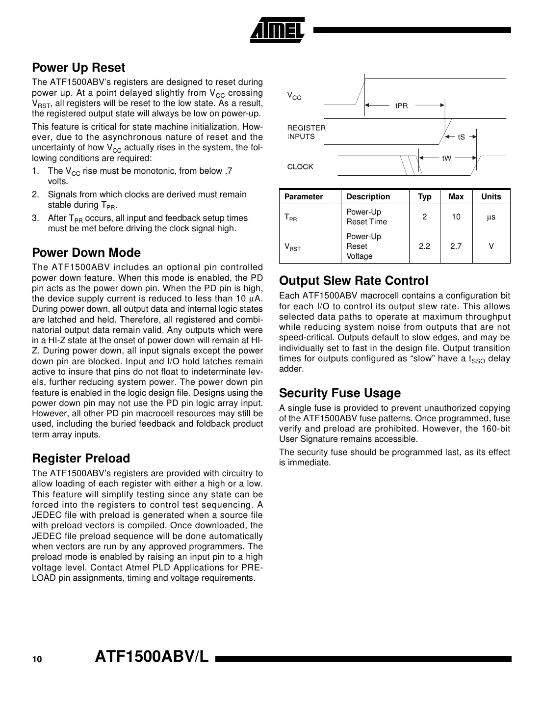 atf1500abv Datasheet Page 10