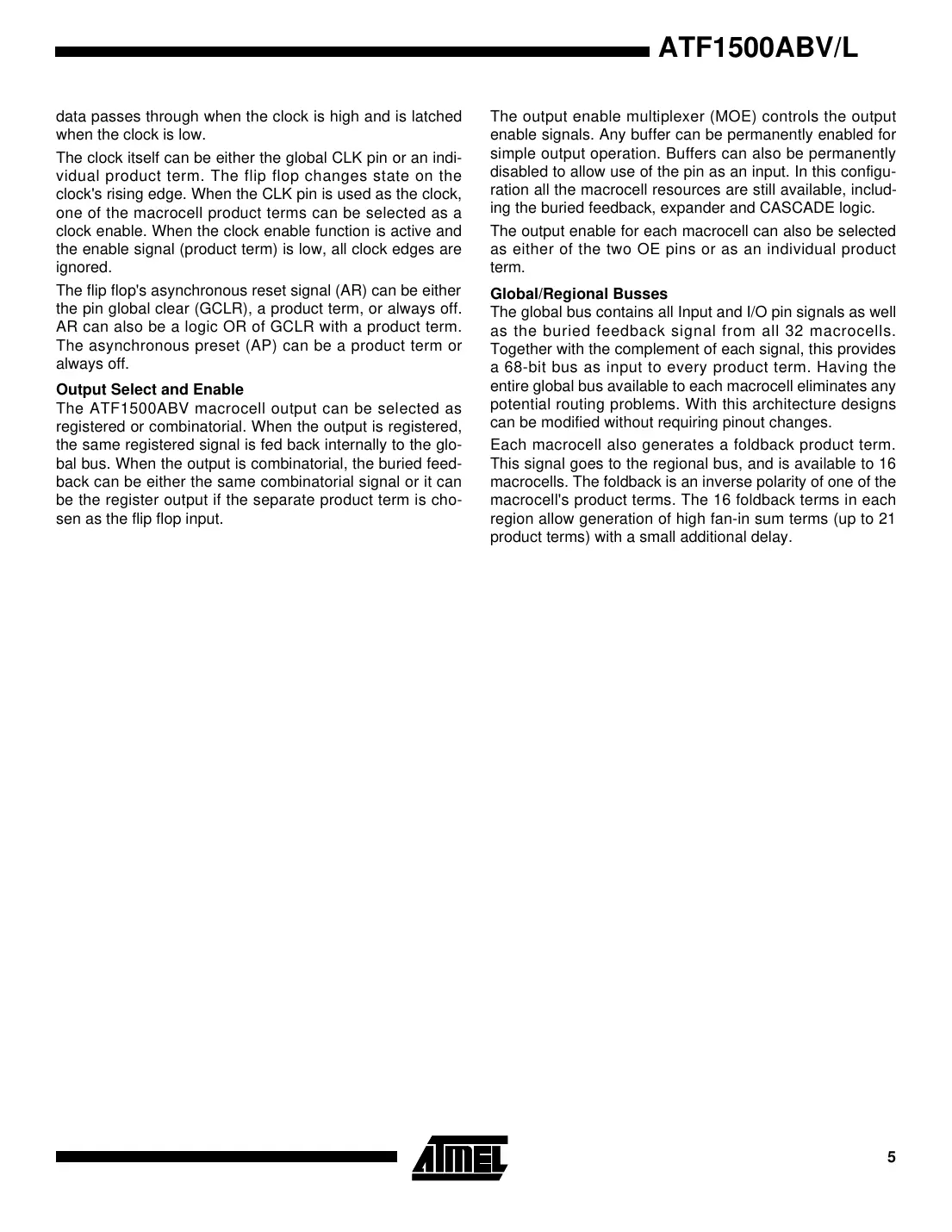 atf1500abv Datasheet Page 5