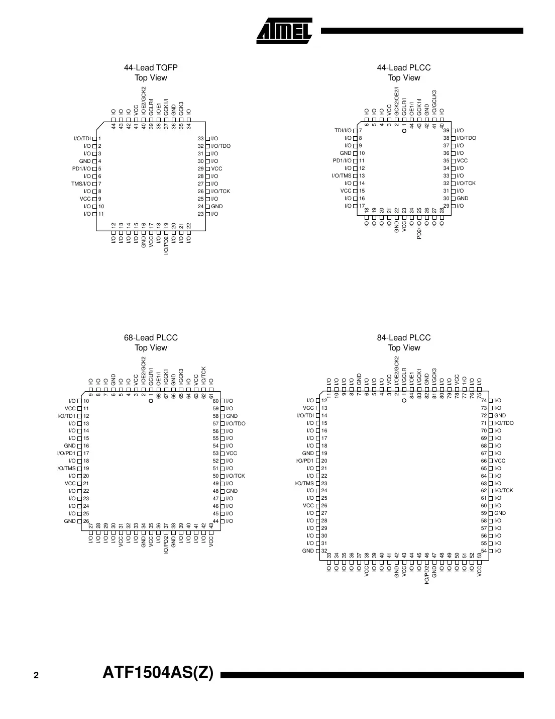 atf1504as Datasheet Page 2