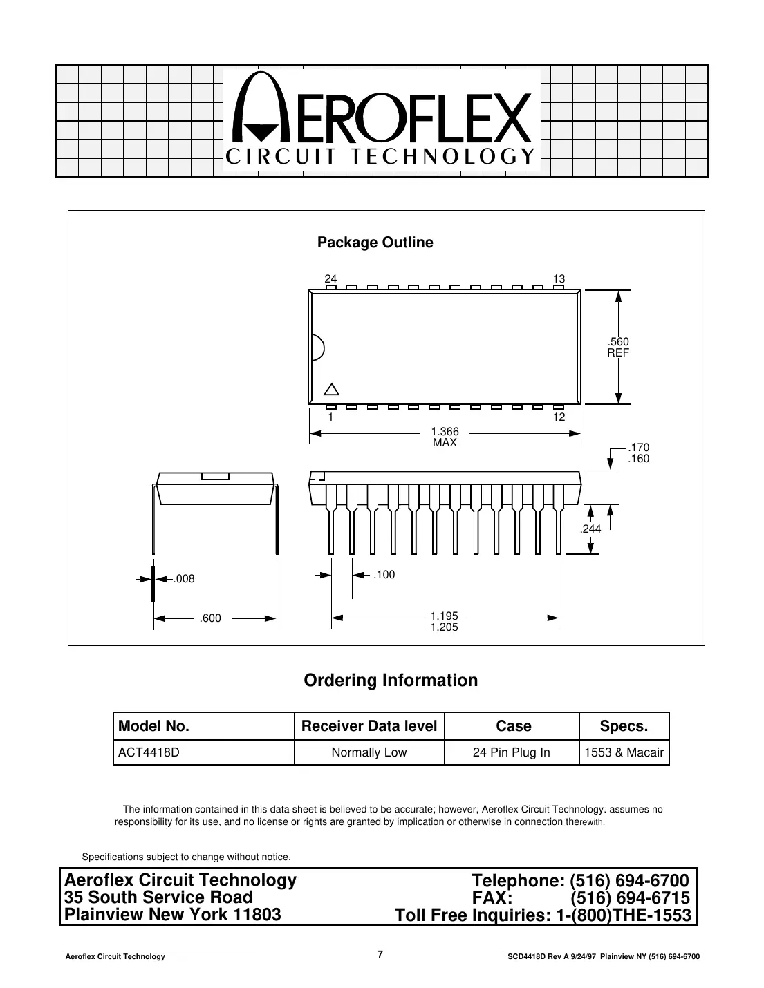 act4418 Datasheet Page 7