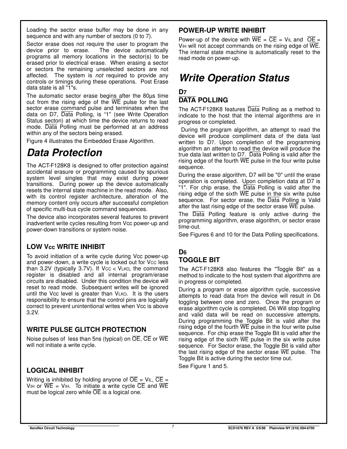 act-f128k8 Datasheet Page 7