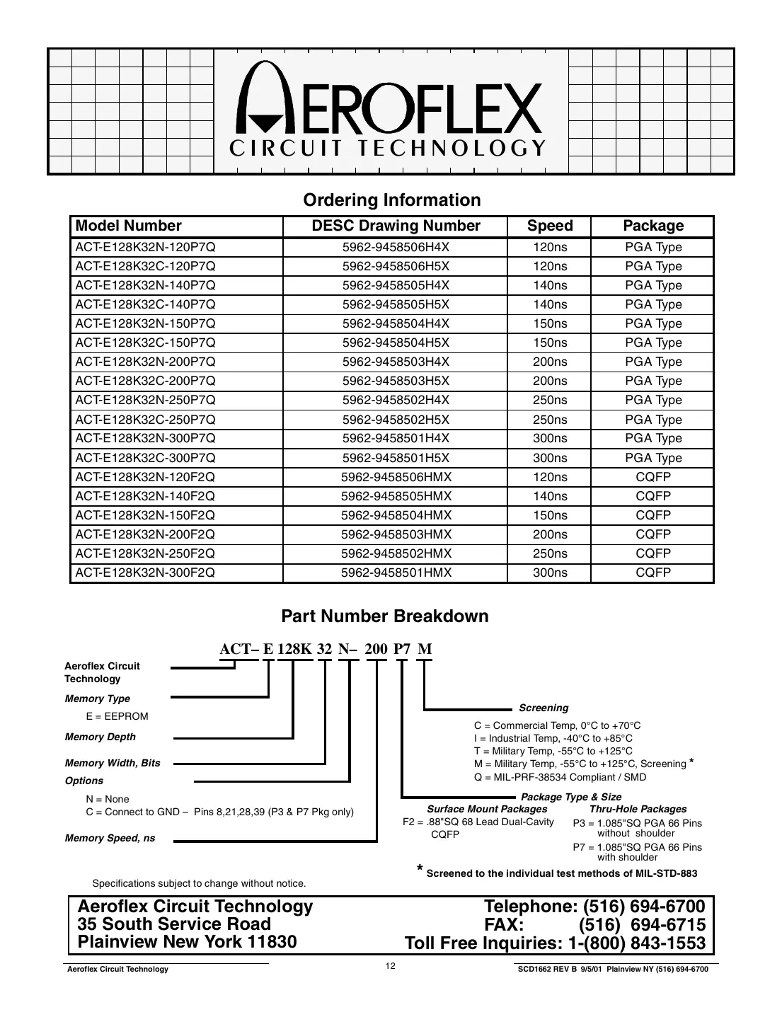act128k32 Datasheet Page 12