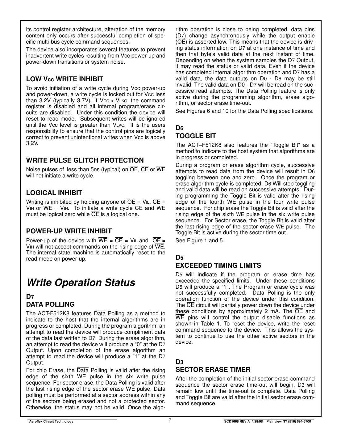 actf512k8 Datasheet Page 7