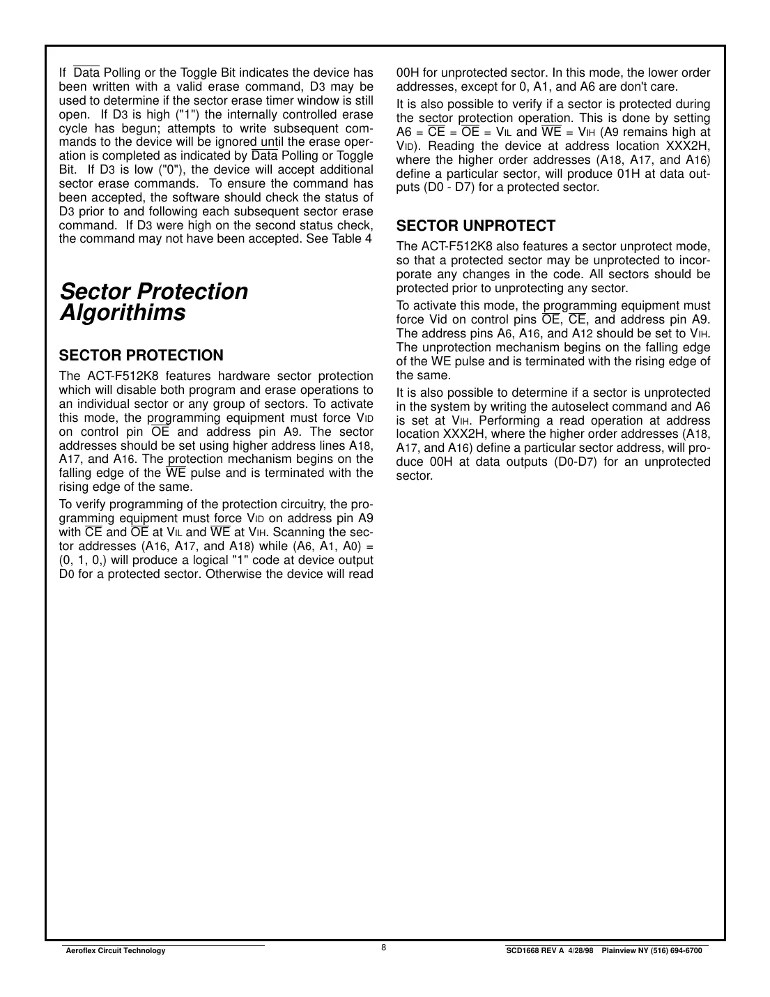 actf512k8 Datasheet Page 8