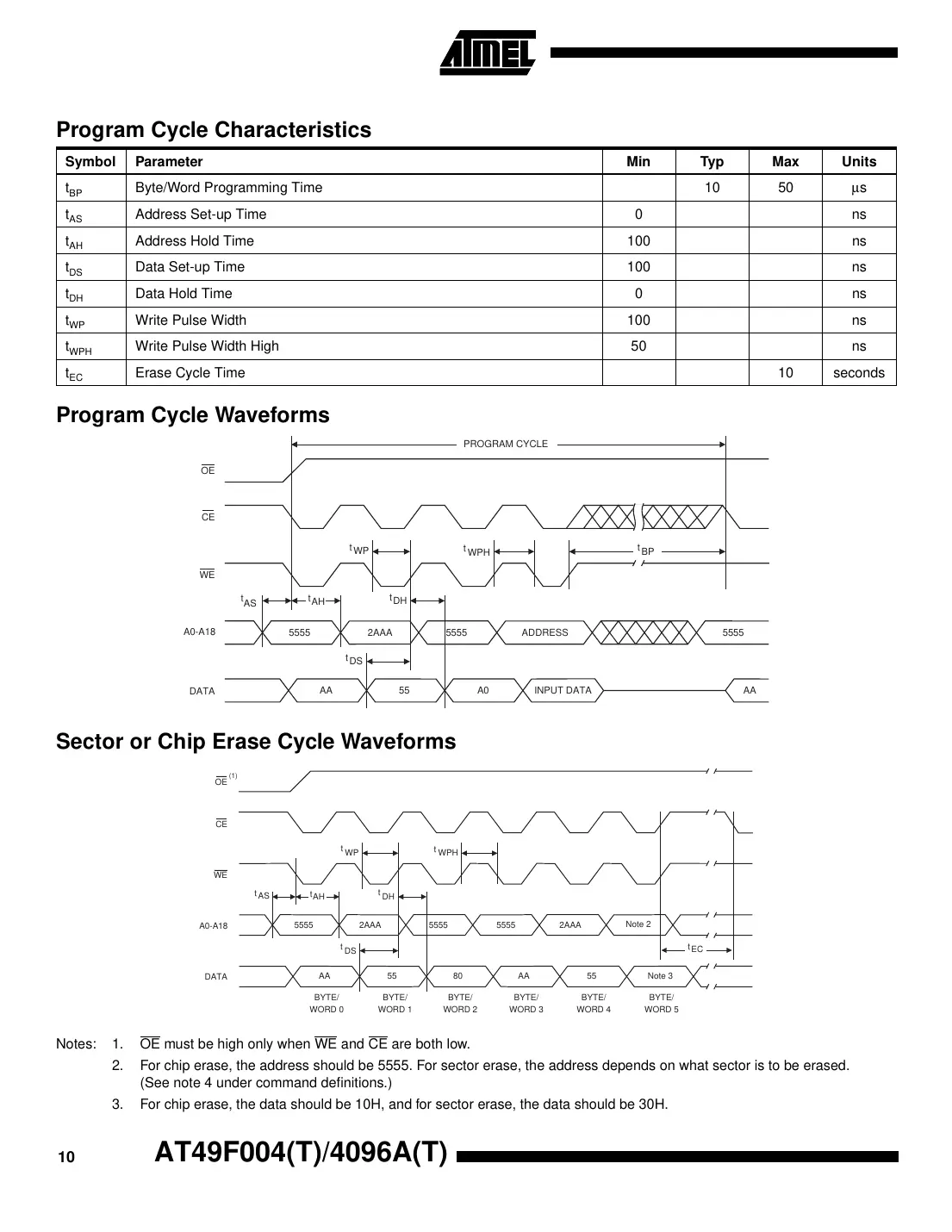 at49f004 Datasheet Page 10