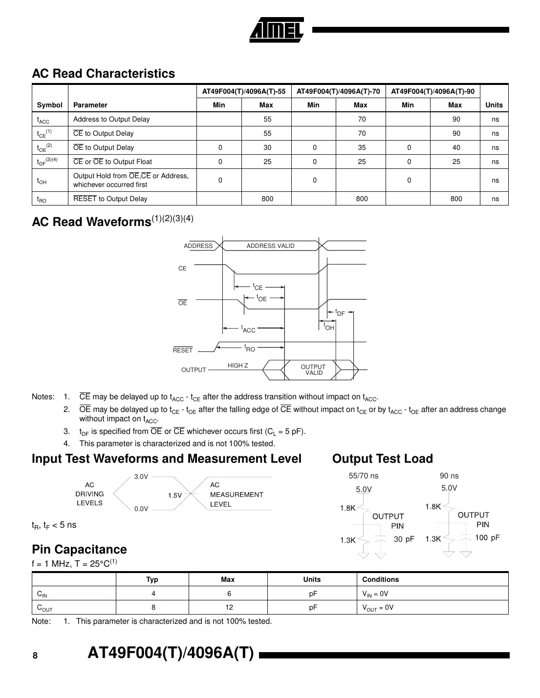 at49f004 Datasheet Page 8