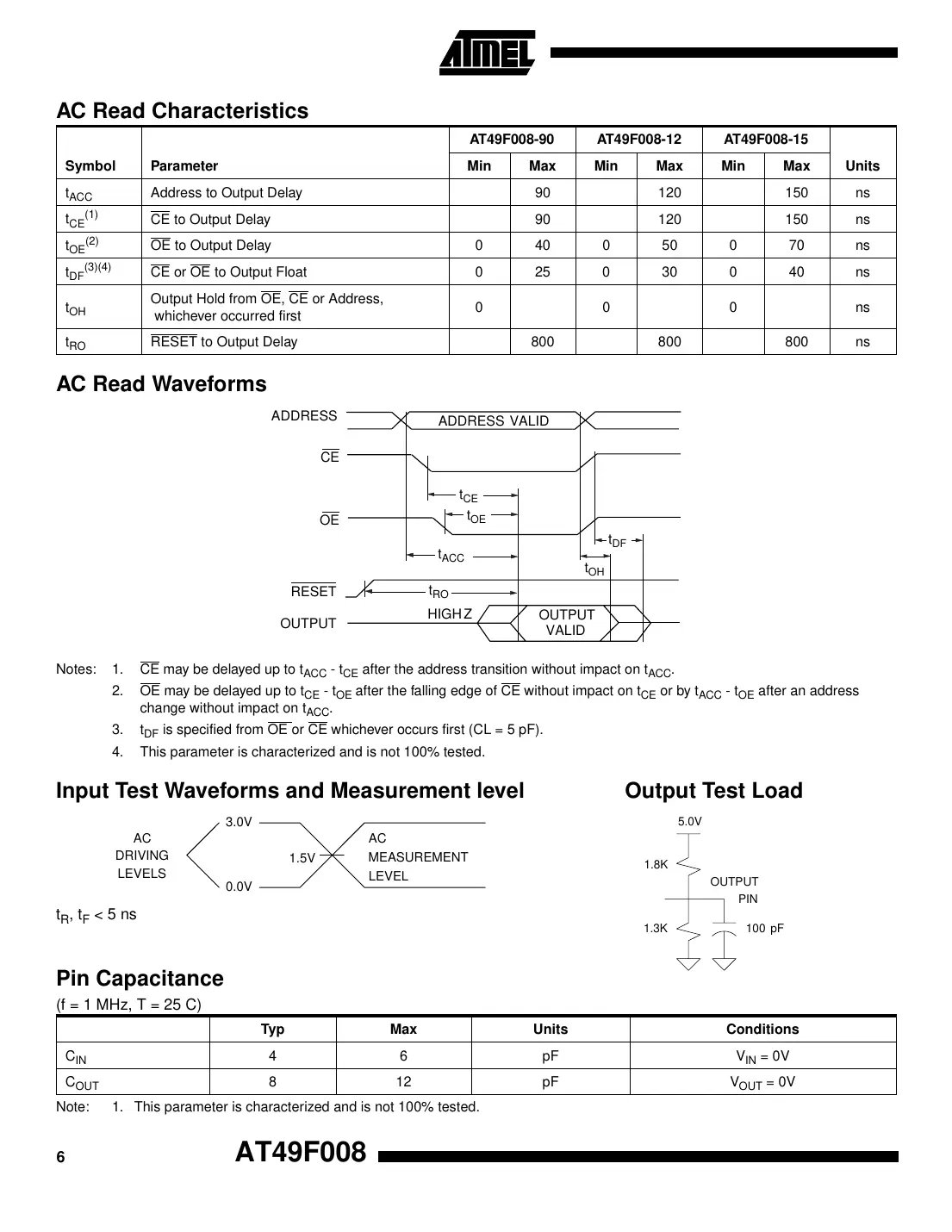 at49f008 Datasheet Page 6