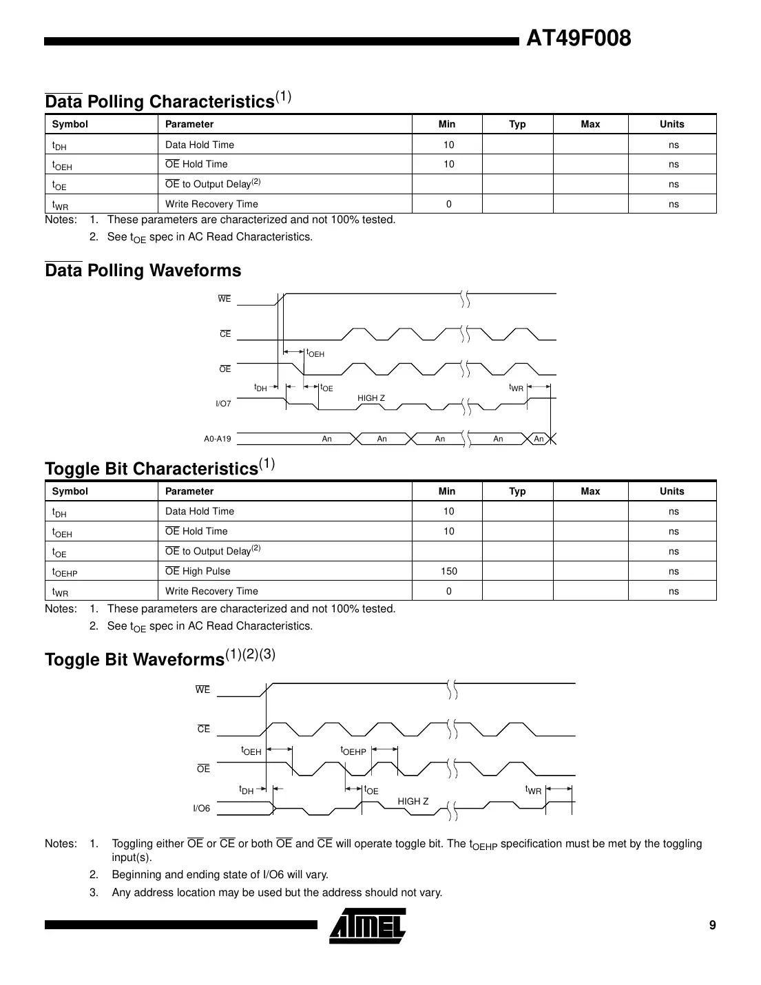 at49f008 Datasheet Page 9