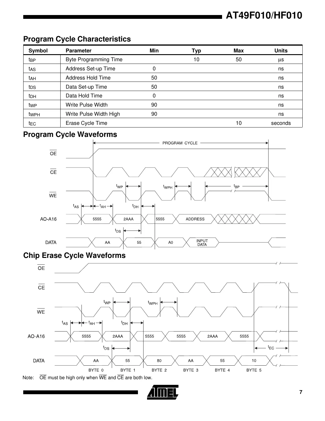 at49f010 Datasheet Page 7