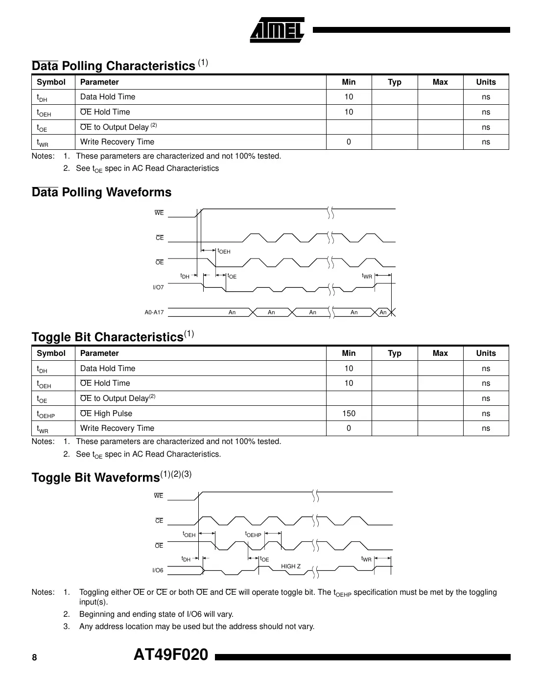 at49f020 Datasheet Page 8