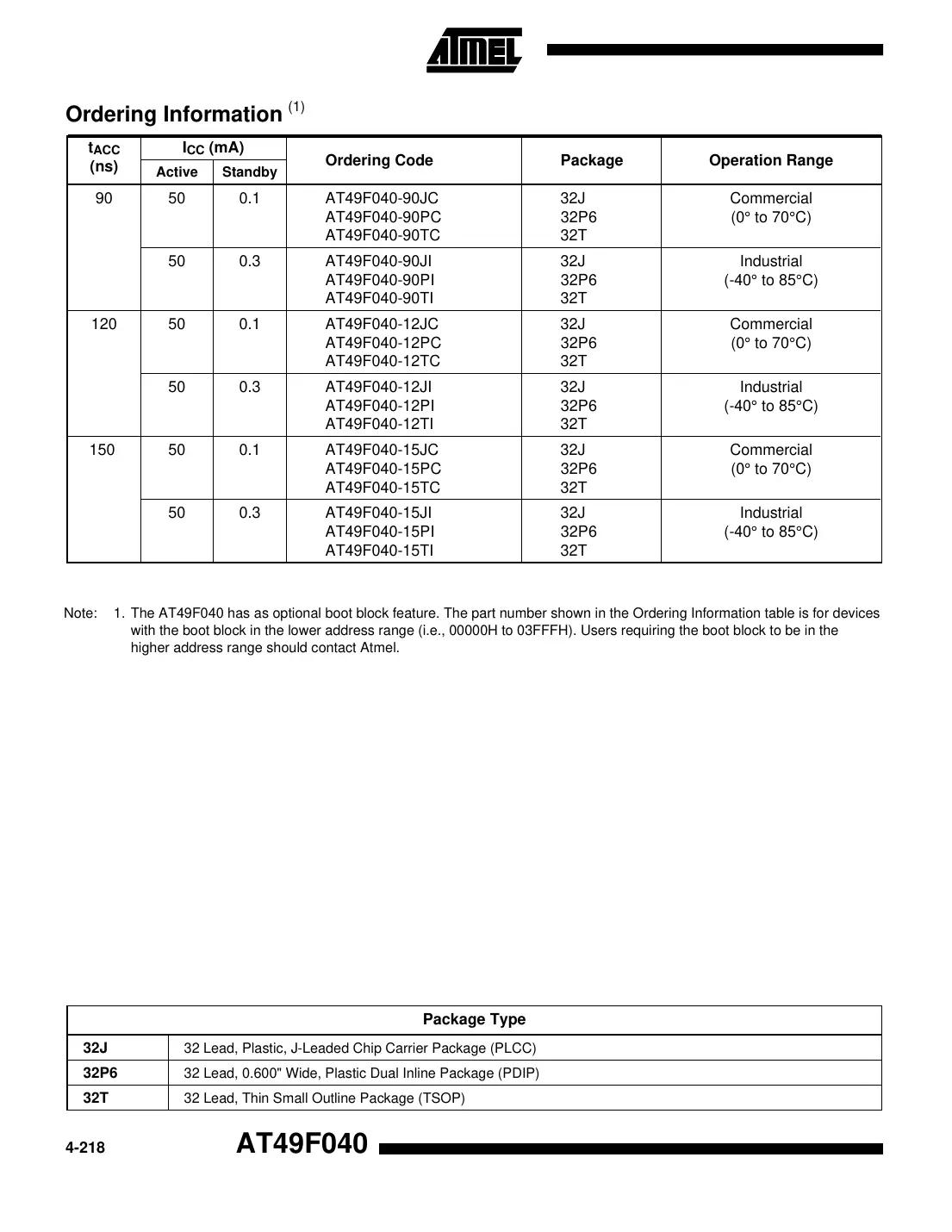 at49f040 Datasheet Page 10