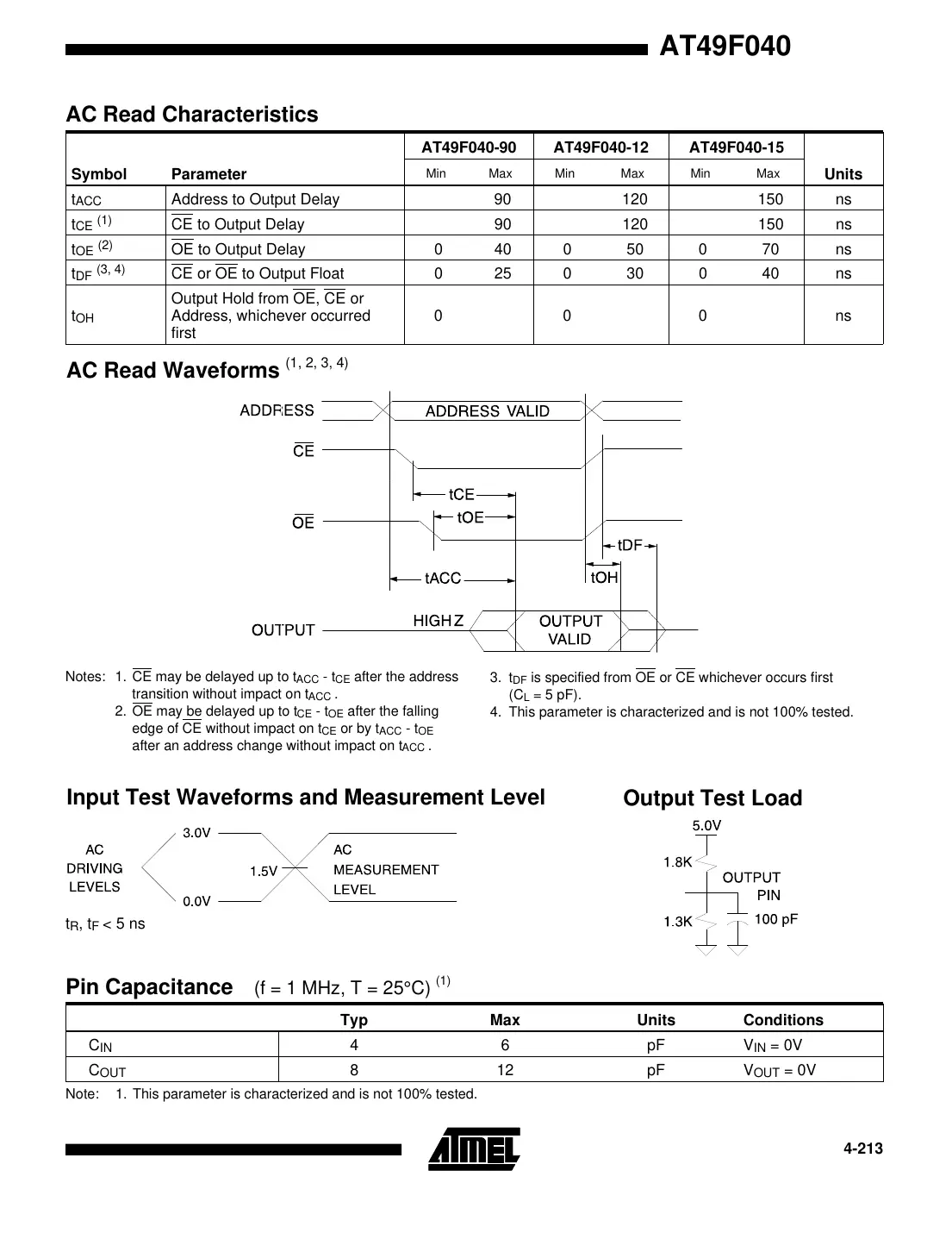 at49f040 Datasheet Page 5