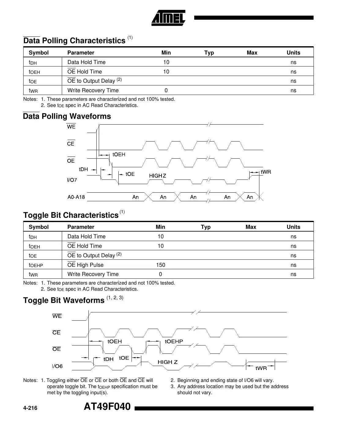 at49f040 Datasheet Page 8