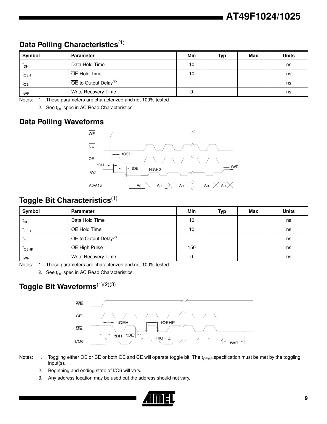 at49f1024 Datasheet Page 9