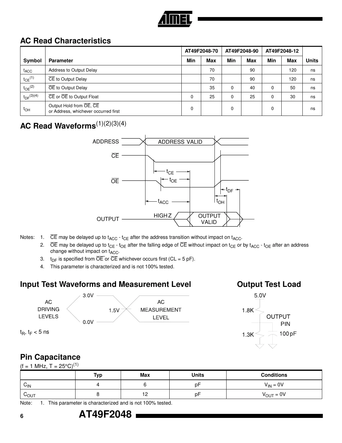 at49f2048 Datasheet Page 6