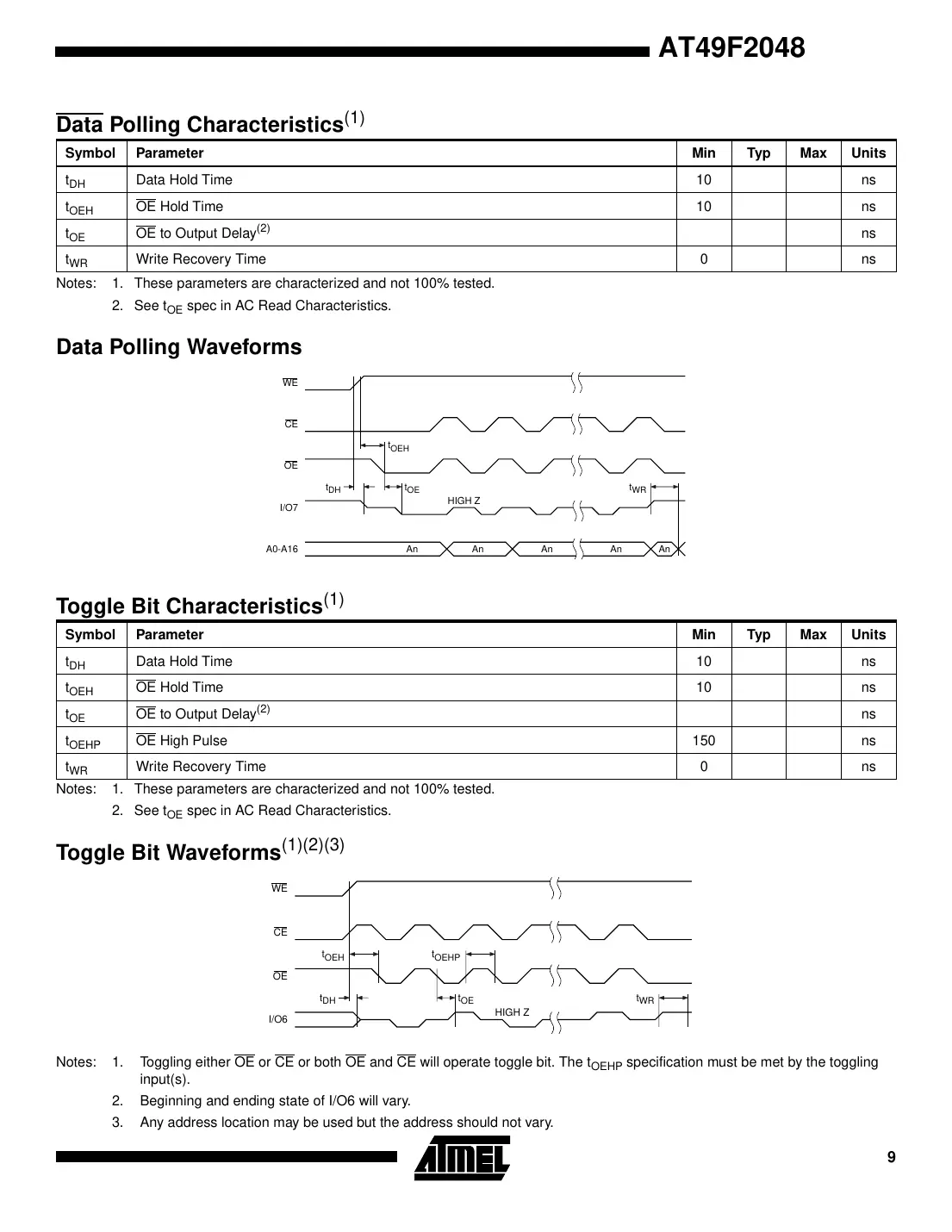 at49f2048 Datasheet Page 9