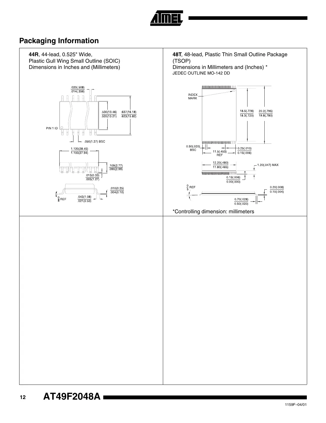 at49f2048a Datasheet Page 12