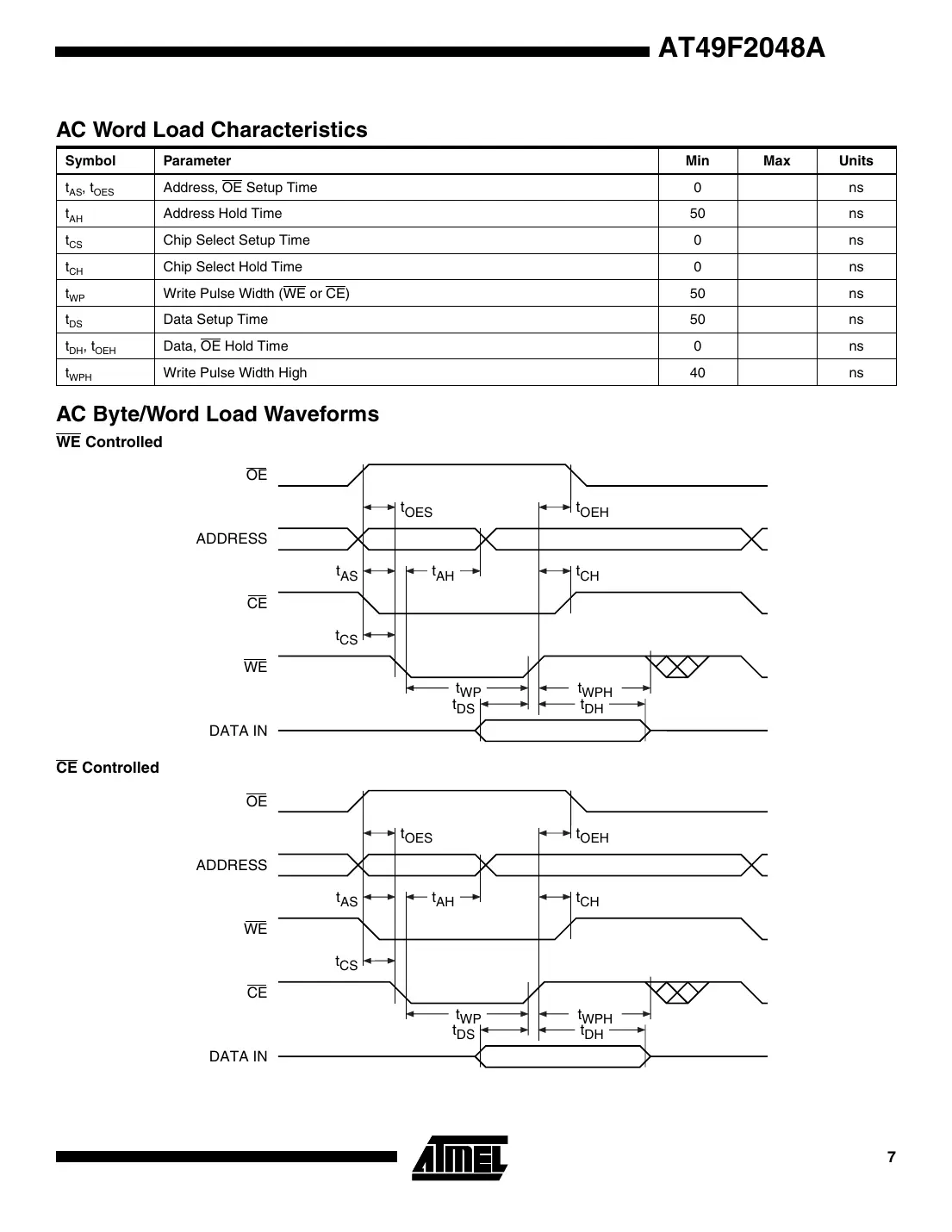 at49f2048a Datasheet Page 7