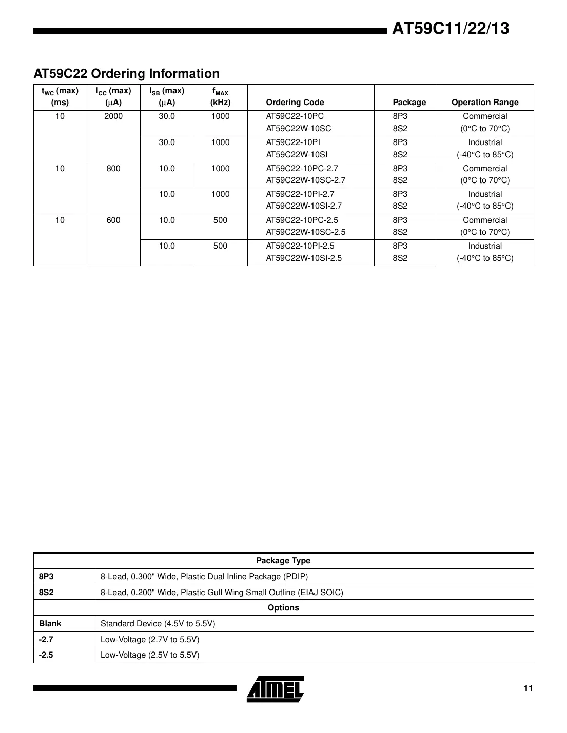 at59c11 Datasheet Page 11