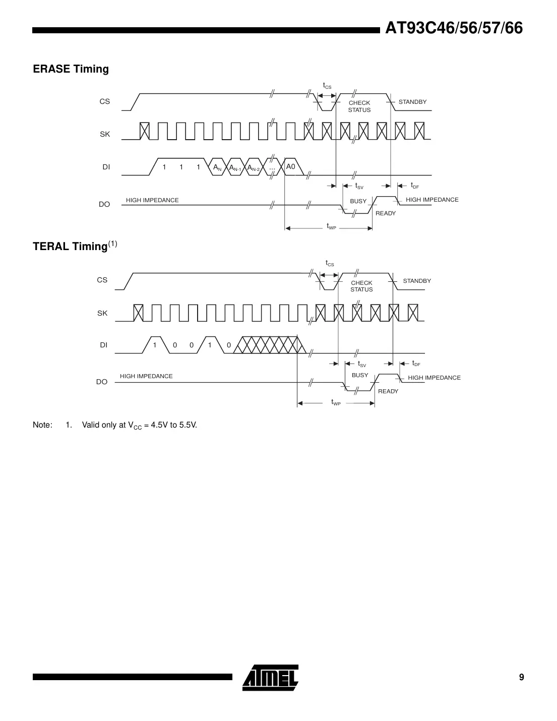 at93c46 Datasheet Page 9