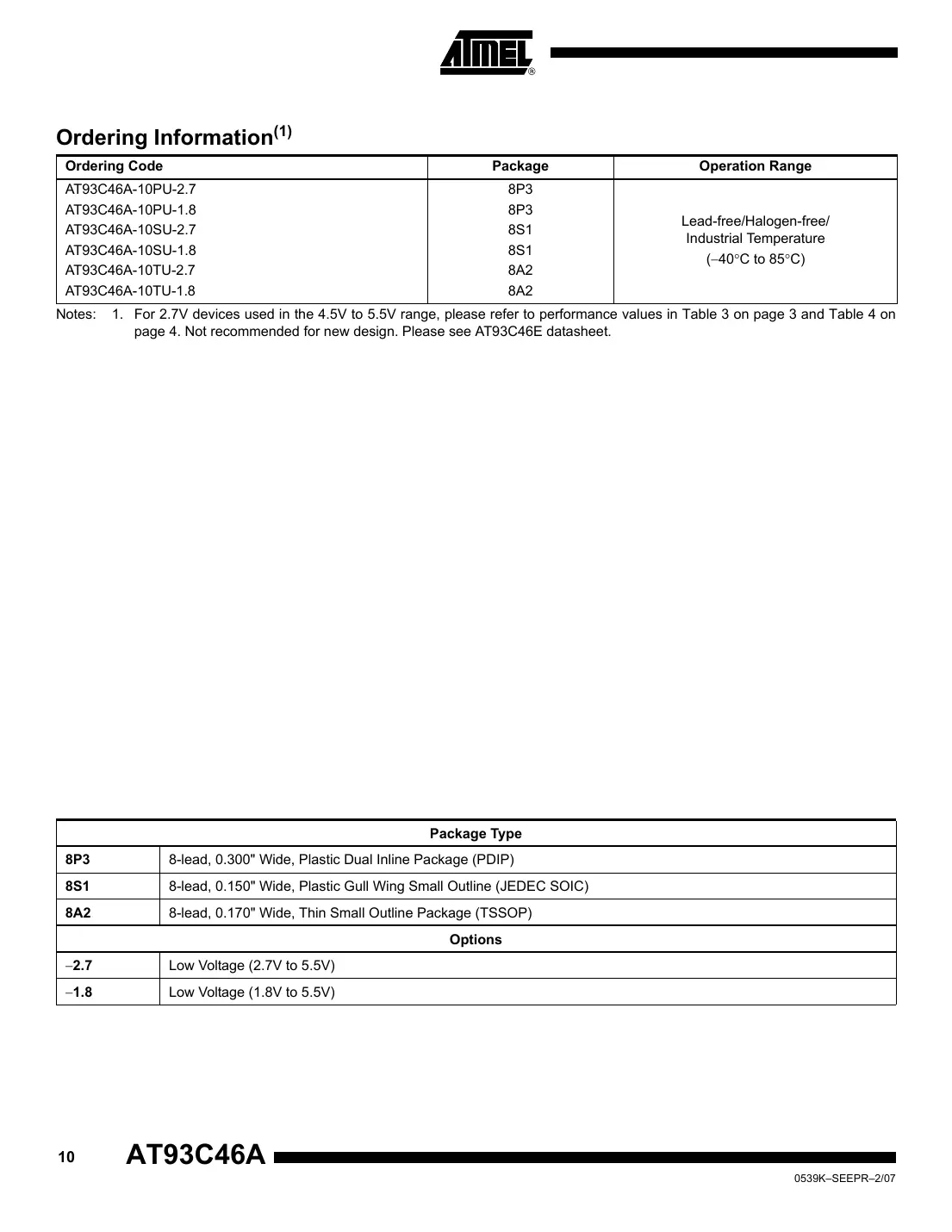 at93c46a Datasheet Page 10