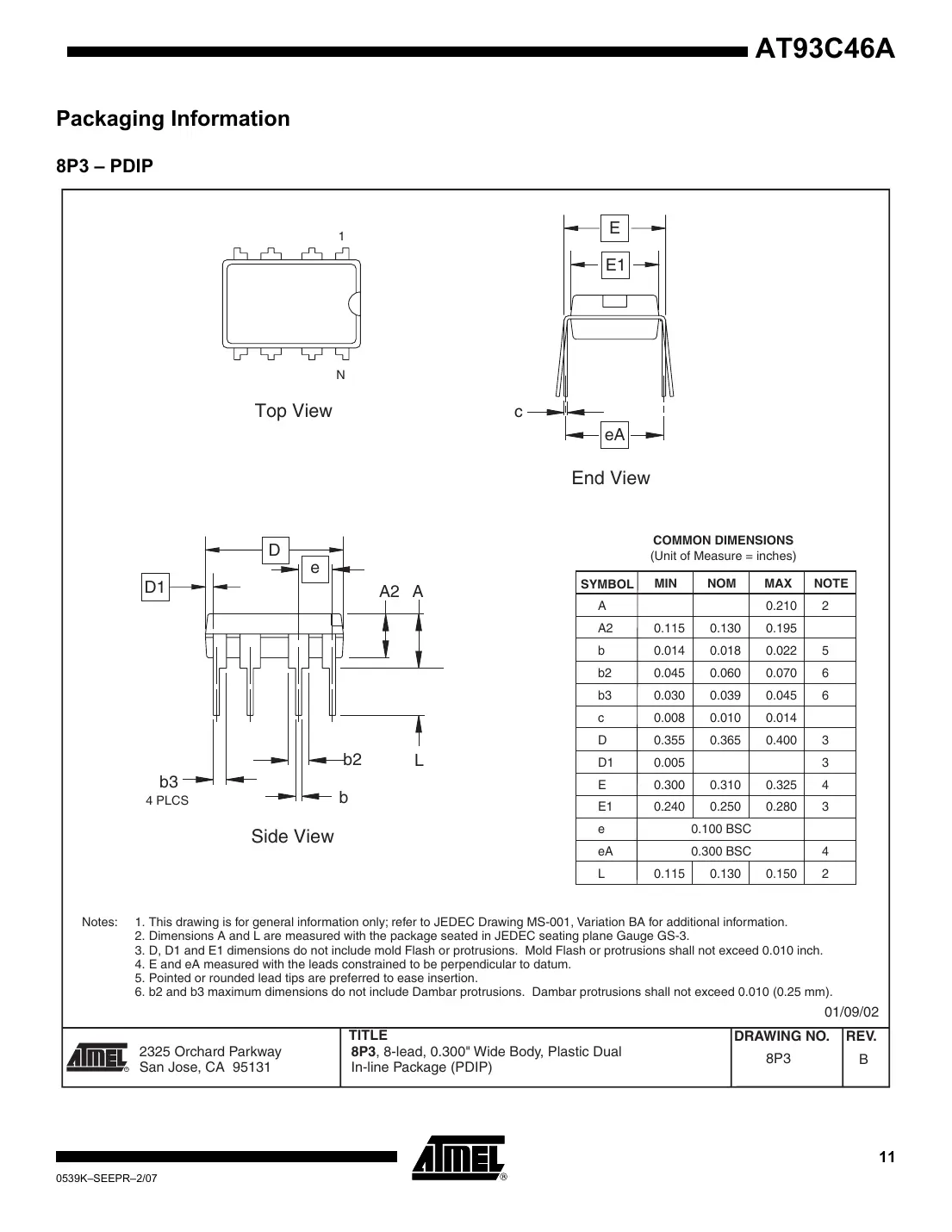 at93c46a Datasheet Page 11