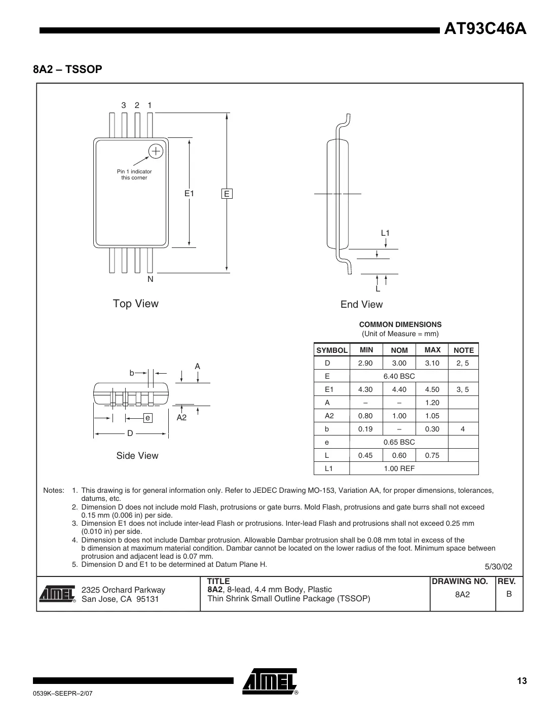 at93c46a Datasheet Page 13