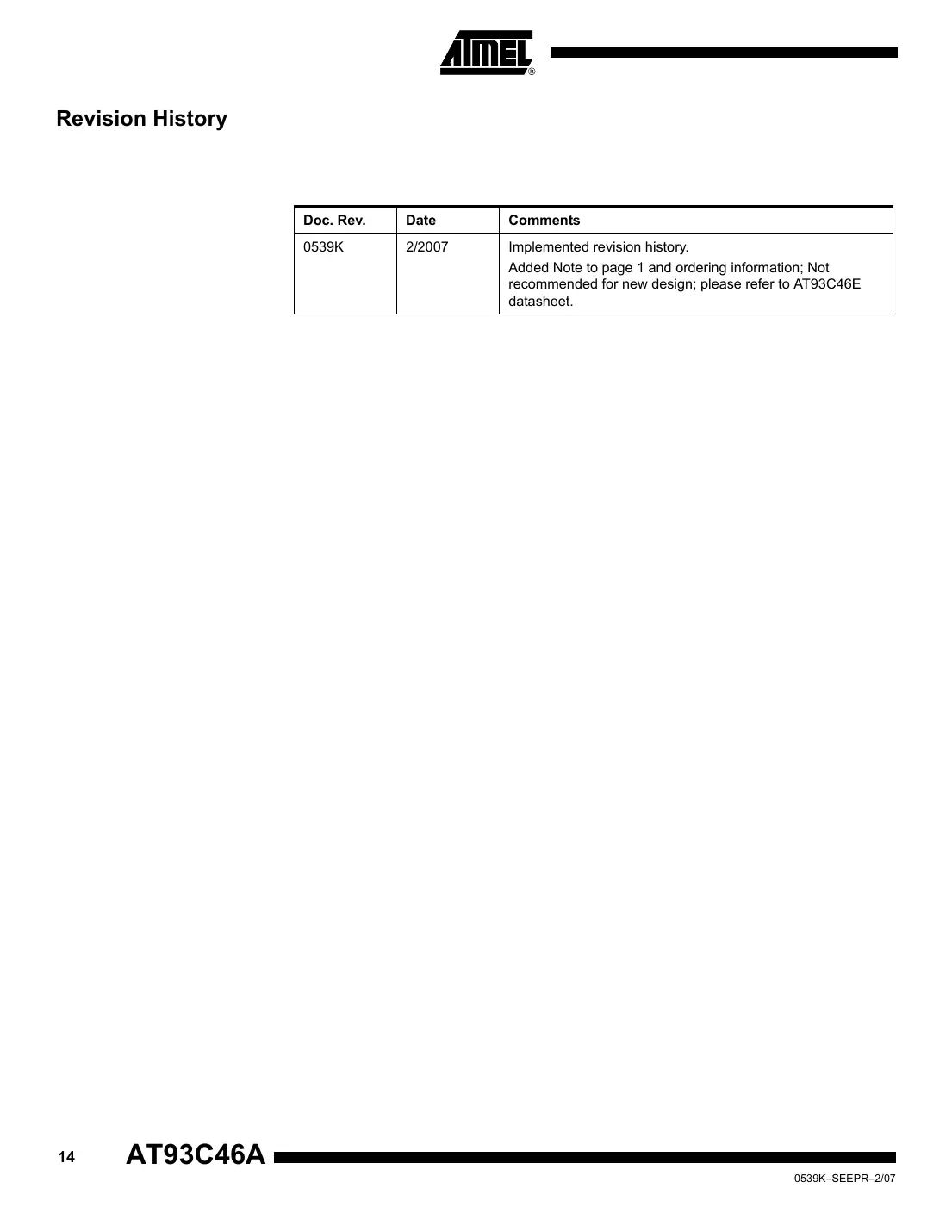 at93c46a Datasheet Page 14