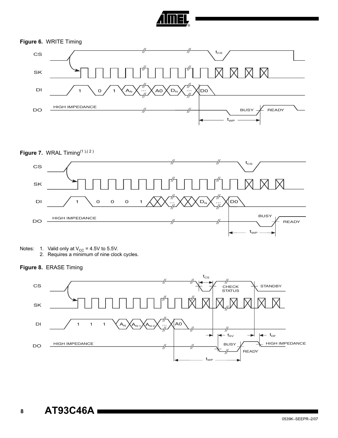 at93c46a Datasheet Page 8